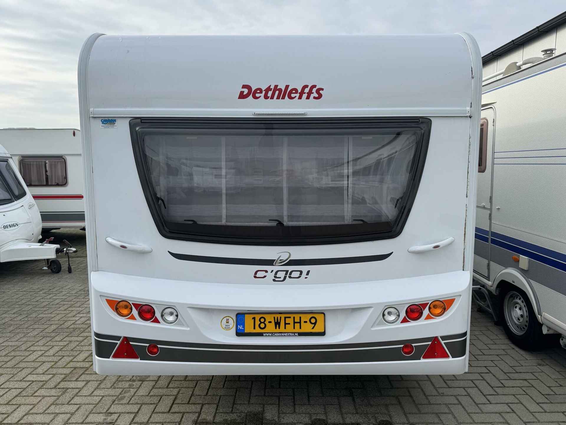 Dethleffs C'GO 495 FR, FRANSBED, MOVER, FIETSENDRAGER, AIRCO - 8/27