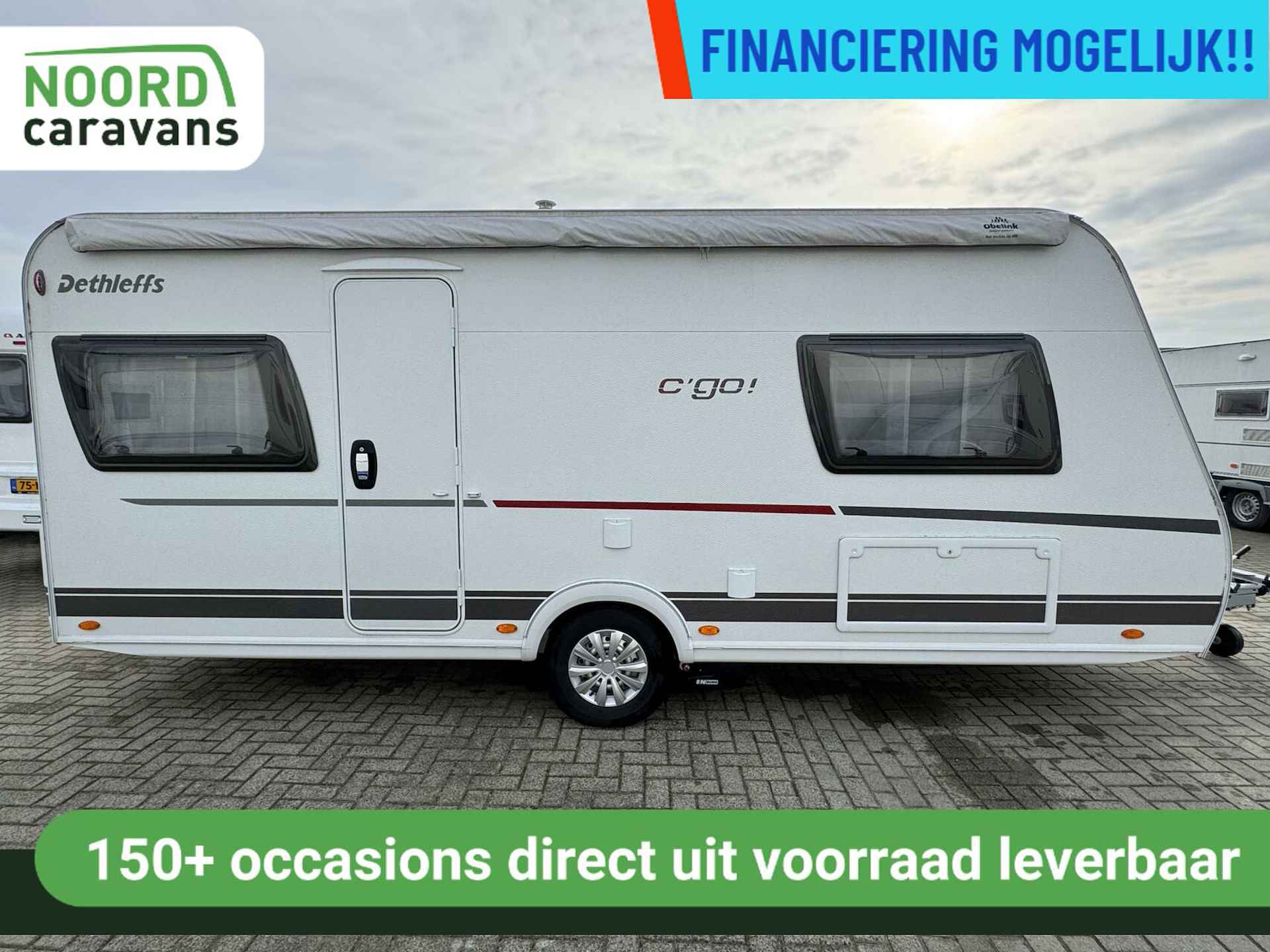 Dethleffs C'GO 495 FR, FRANSBED, MOVER, FIETSENDRAGER, AIRCO