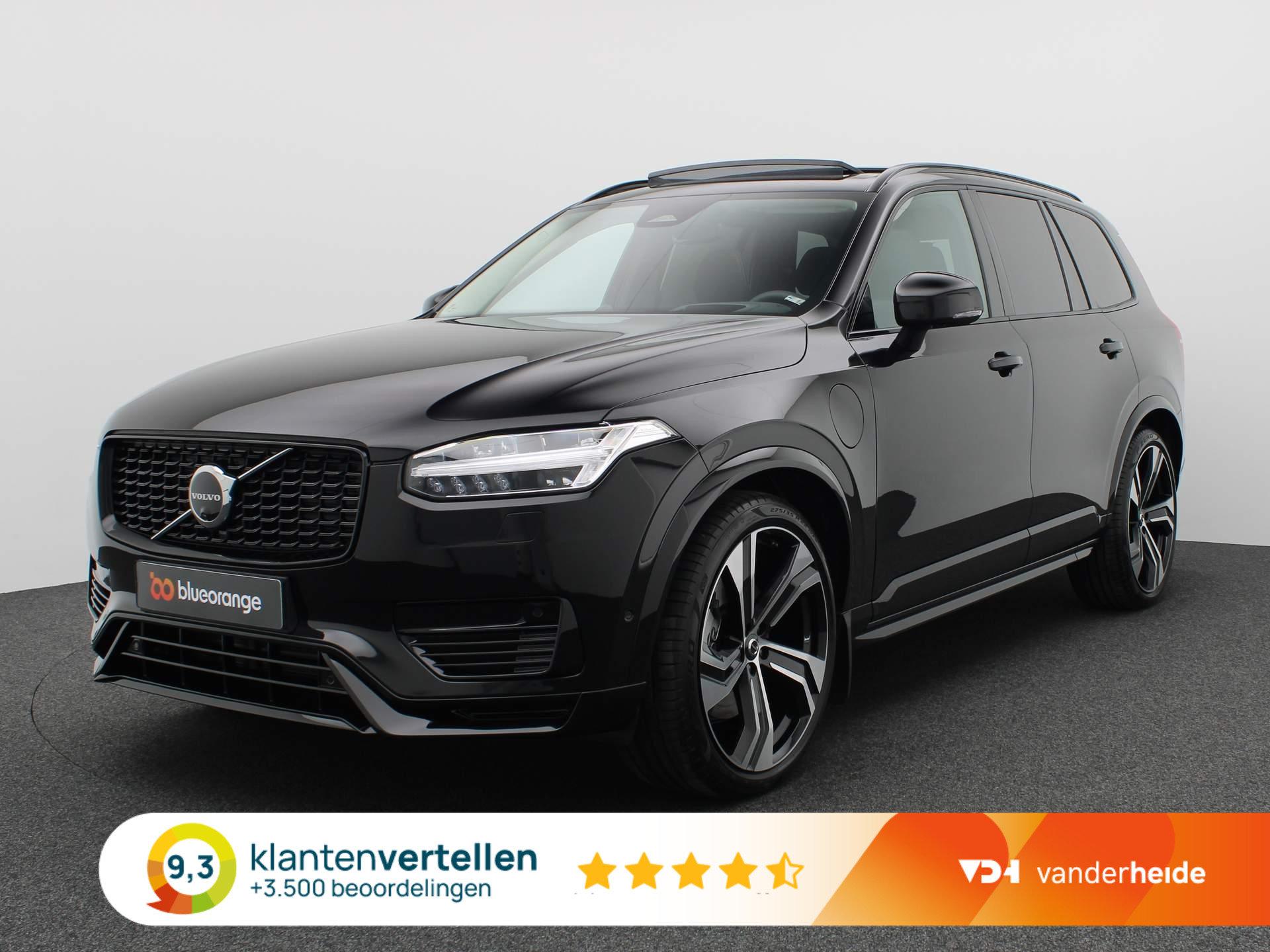 Volvo XC90 2.0 T8 Recharge AWD Ultimate Dark 455PK AUT 7-persoons, panoramadak, trekhaak, 360 gr. camera, Bowers&Wilkins, leder, luchtvering, winterpakket Plus, alarm, 22'' lichtmetaal