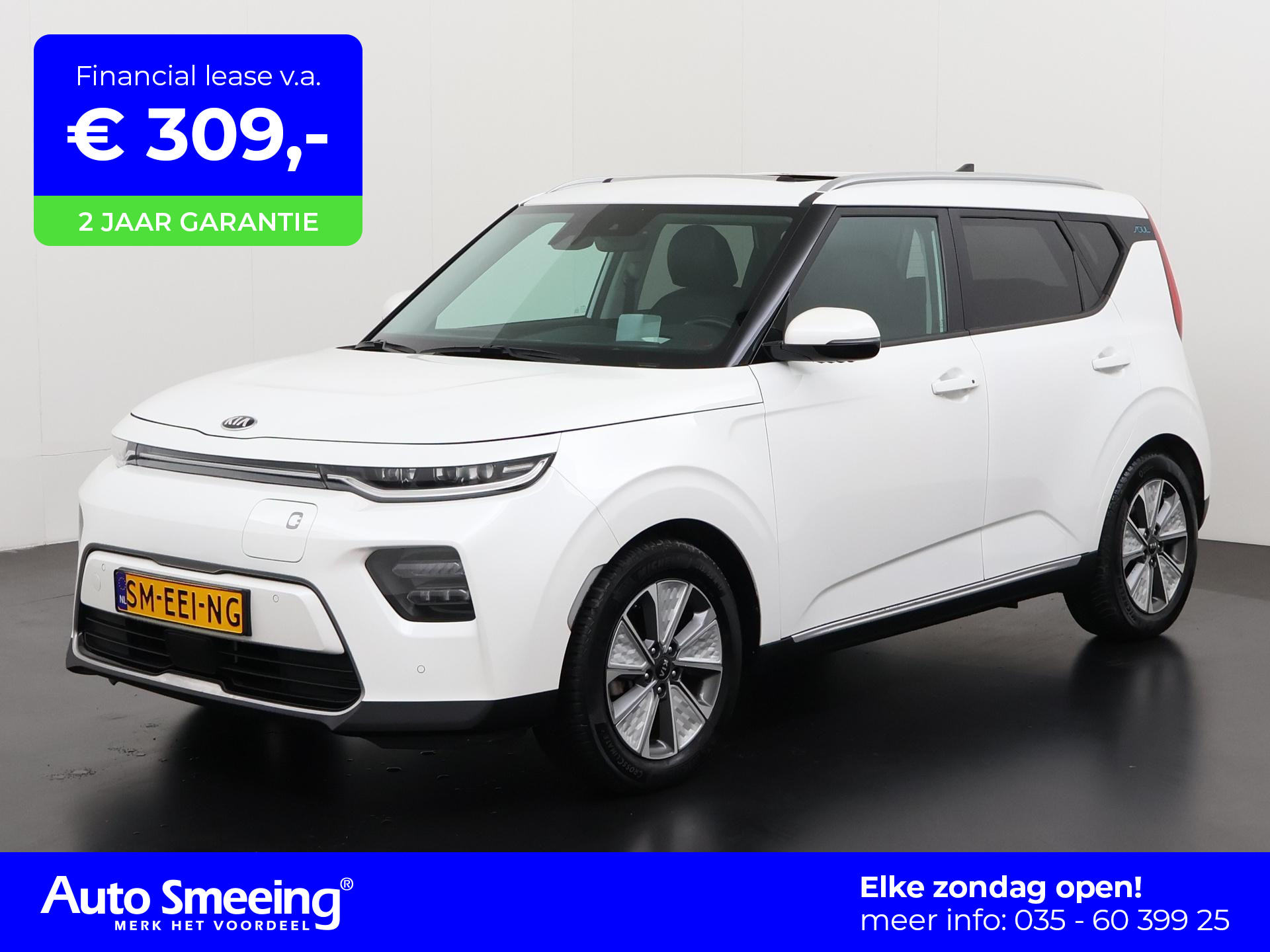 Kia e-Soul ExecutiveLine 64 kWh | 3 Fasen | Schuifdak | Leder | Zondag Open!