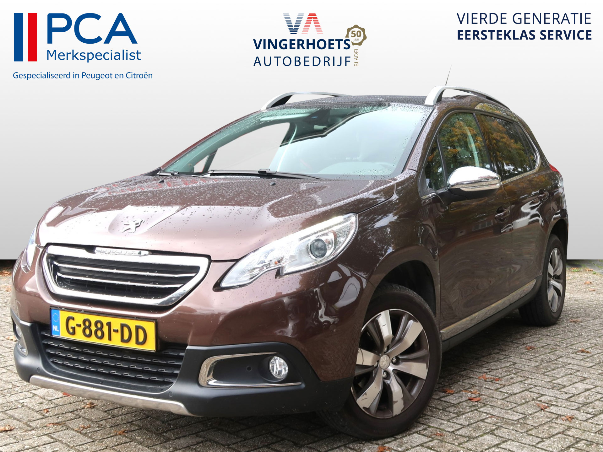 Peugeot 2008 Hele luxe Benzine uitvoering en top onderhouden. Luxe benzine uitvoering * Navigatie * Panoramadak * Automatisch in- & uitparkeersysteem * Parkeersensoren *  1/2 Lederen Interieur * Vingerhoets; Vierde Generatie  Eersteklas Service !