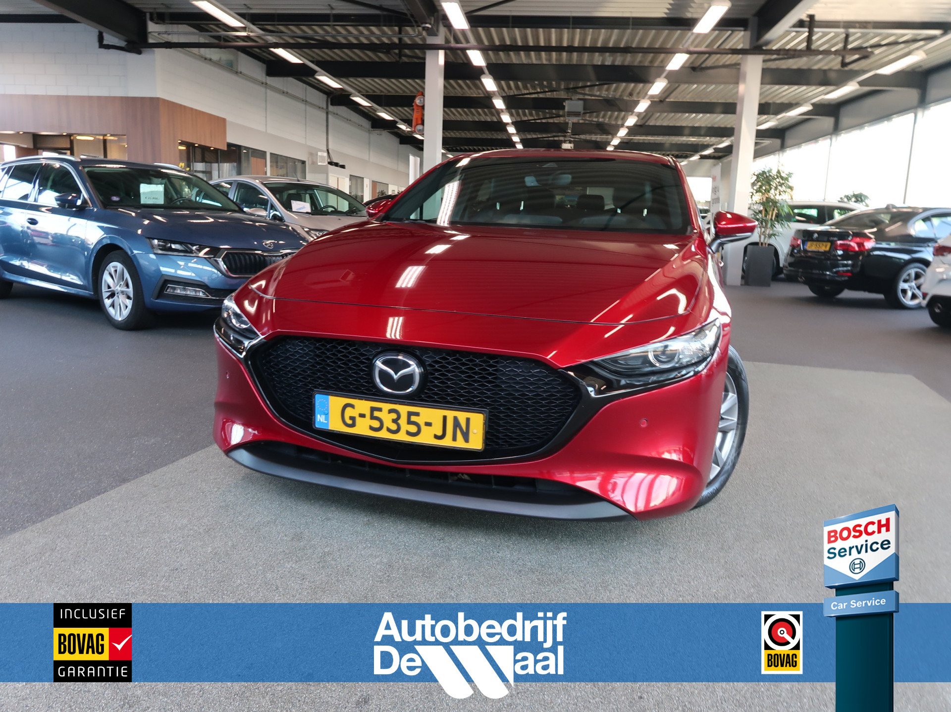 Mazda 3 2.0 M Hybrid 180pk Comfort met Bose LEDER/KEYLESS/CAMERA/CARPLAY/PDC/AFN.TREKHAAK