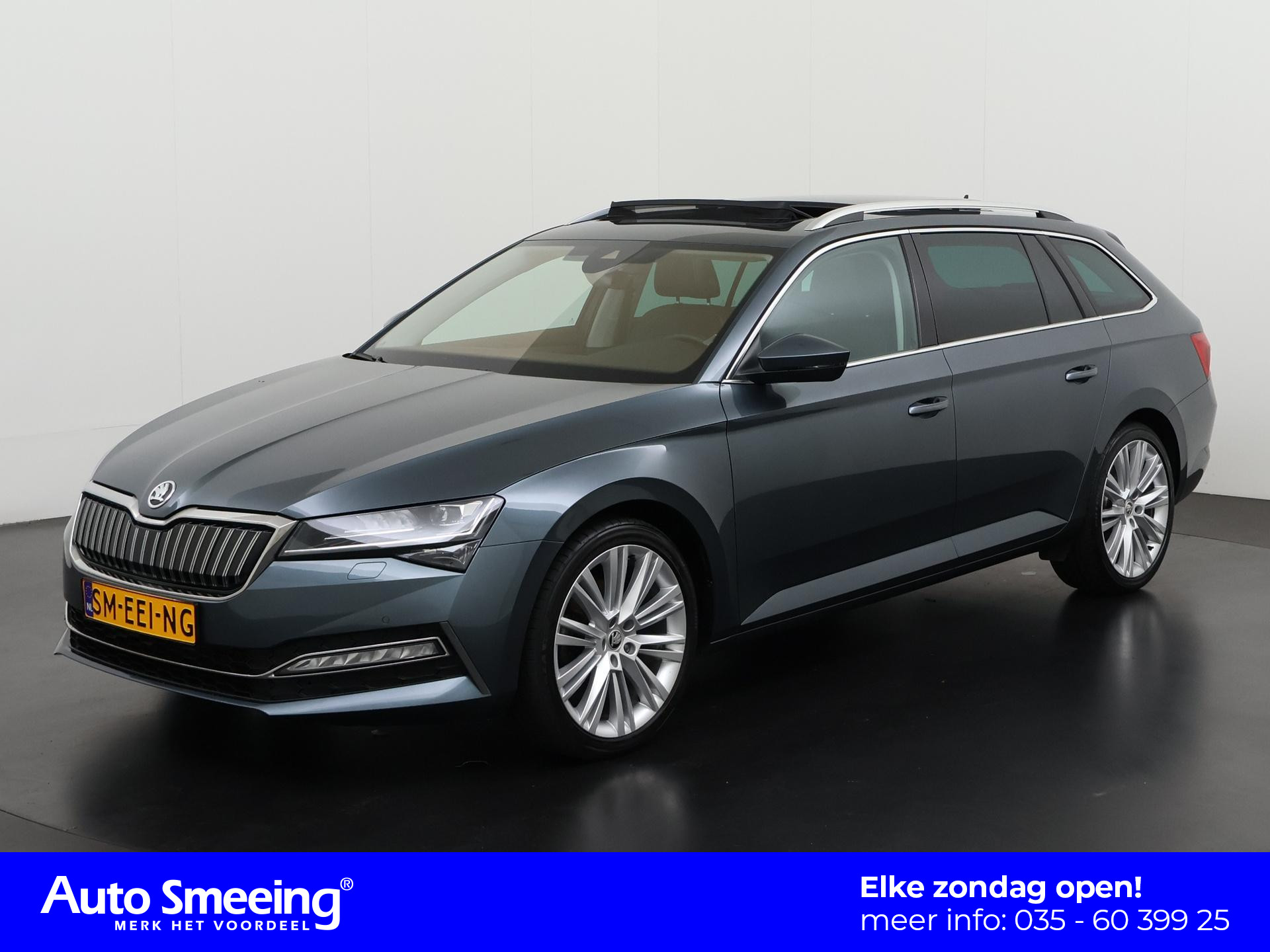 Skoda Superb Combi 1.4 TSI iV Style | Virtual Cockpit | Panoramadak | Leder | Trekhaak | Zondag Open!