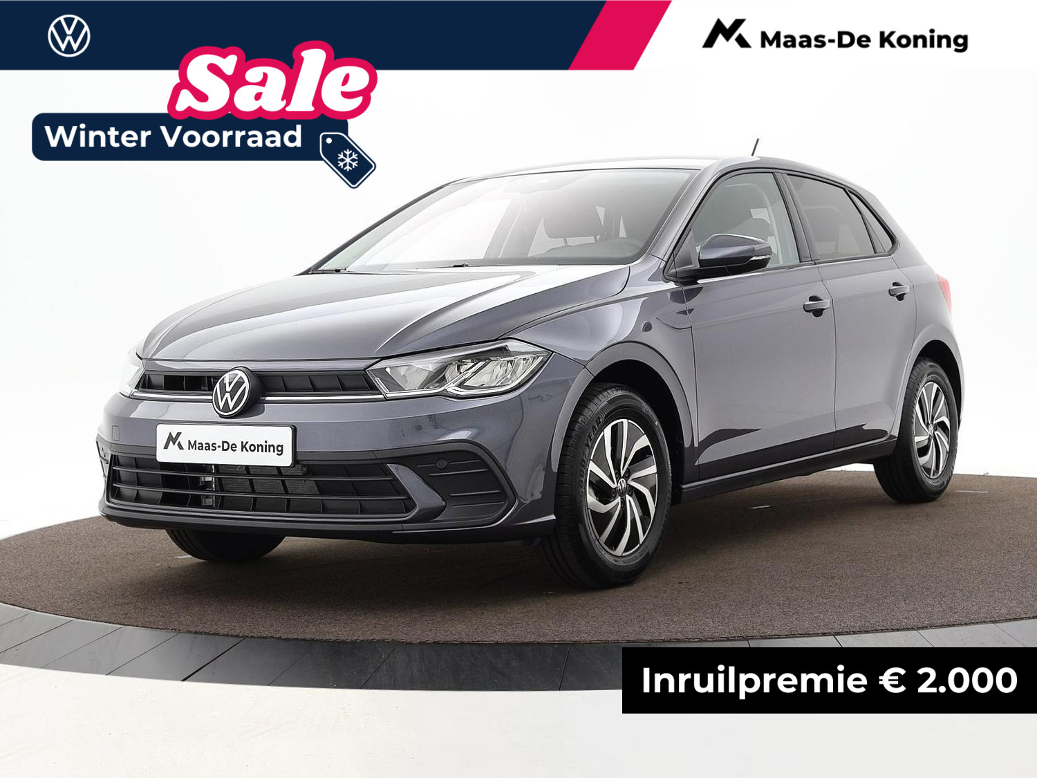 Volkswagen Polo Life Edition 1.0 TSI 95 pk 5 versn. Hand · Airconditioning automatisch, 2-zone (climatronic) ·  Velgen 'essex', 15 inch lichtmetaal ·