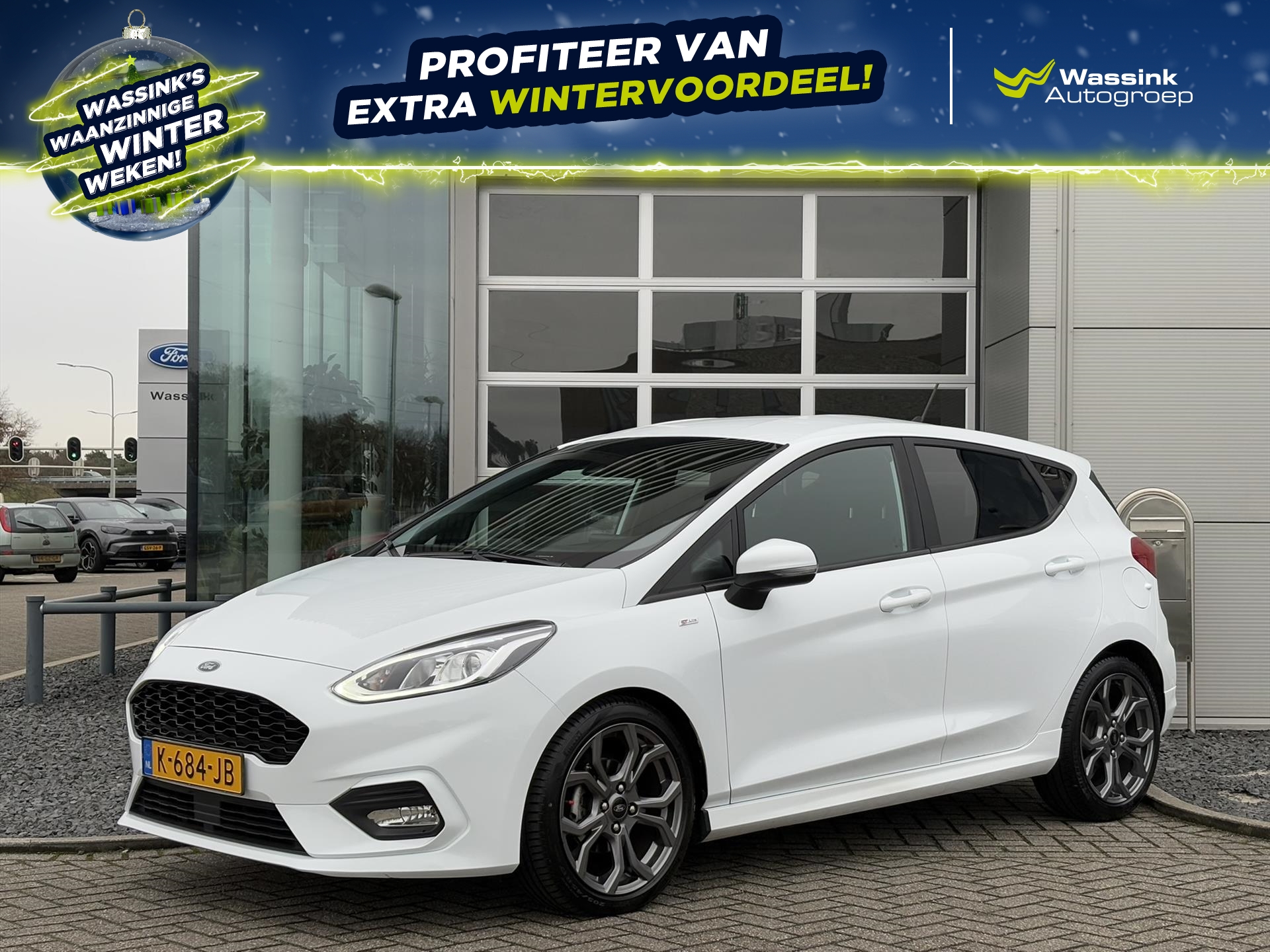 FORD Fiesta 1.0 EcoBoost 125pk 5dr ST-Line | AUTOMAAT | Cruise Control | Climate Control | PDC Achter | 17" Lichtmetalen Velgen |