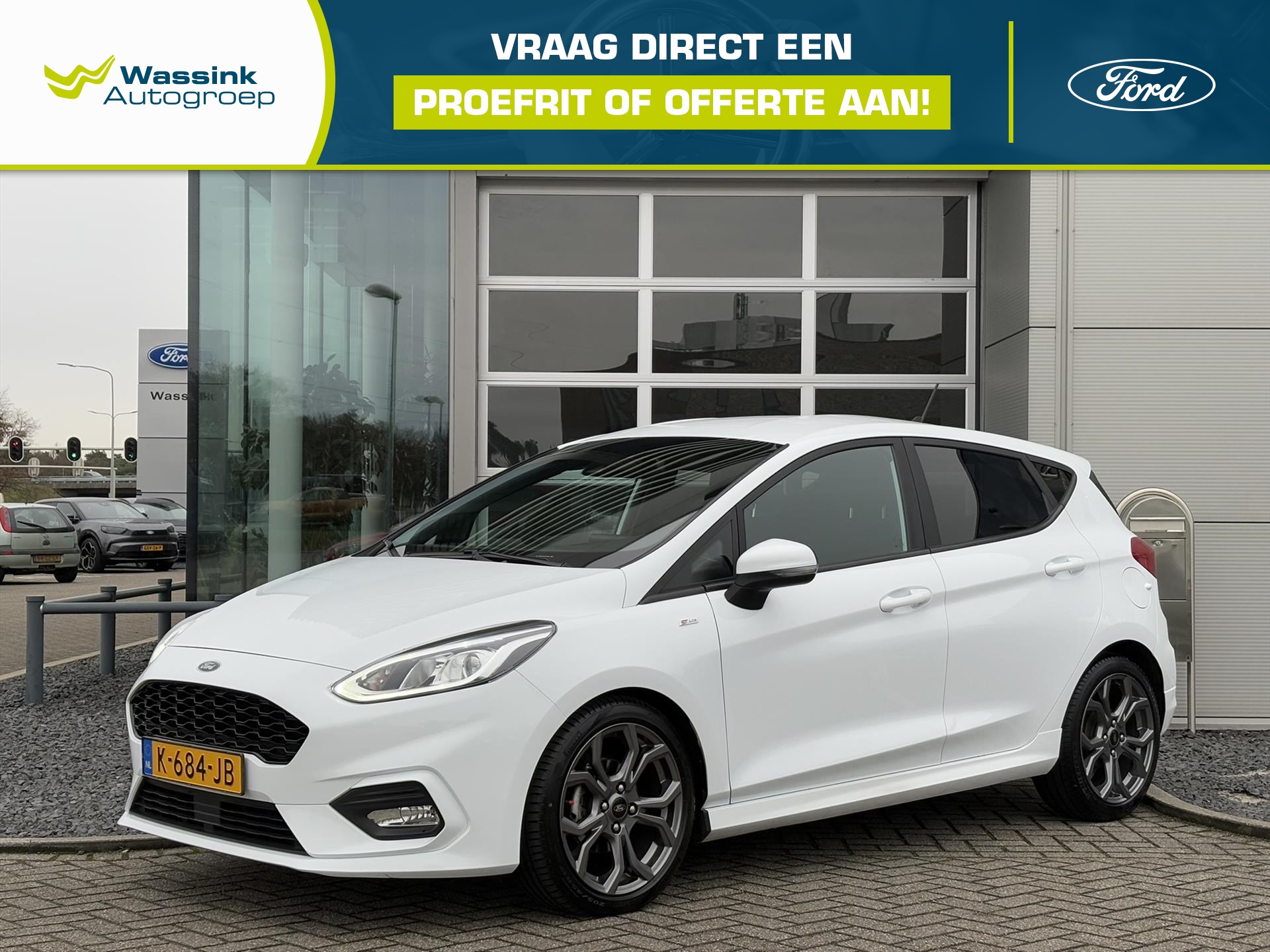 FORD Fiesta 1.0 EcoBoost 125pk 5dr ST-Line | AUTOMAAT | Cruise Control | Climate Control | PDC Achter | 17" Lichtmetalen Velgen |