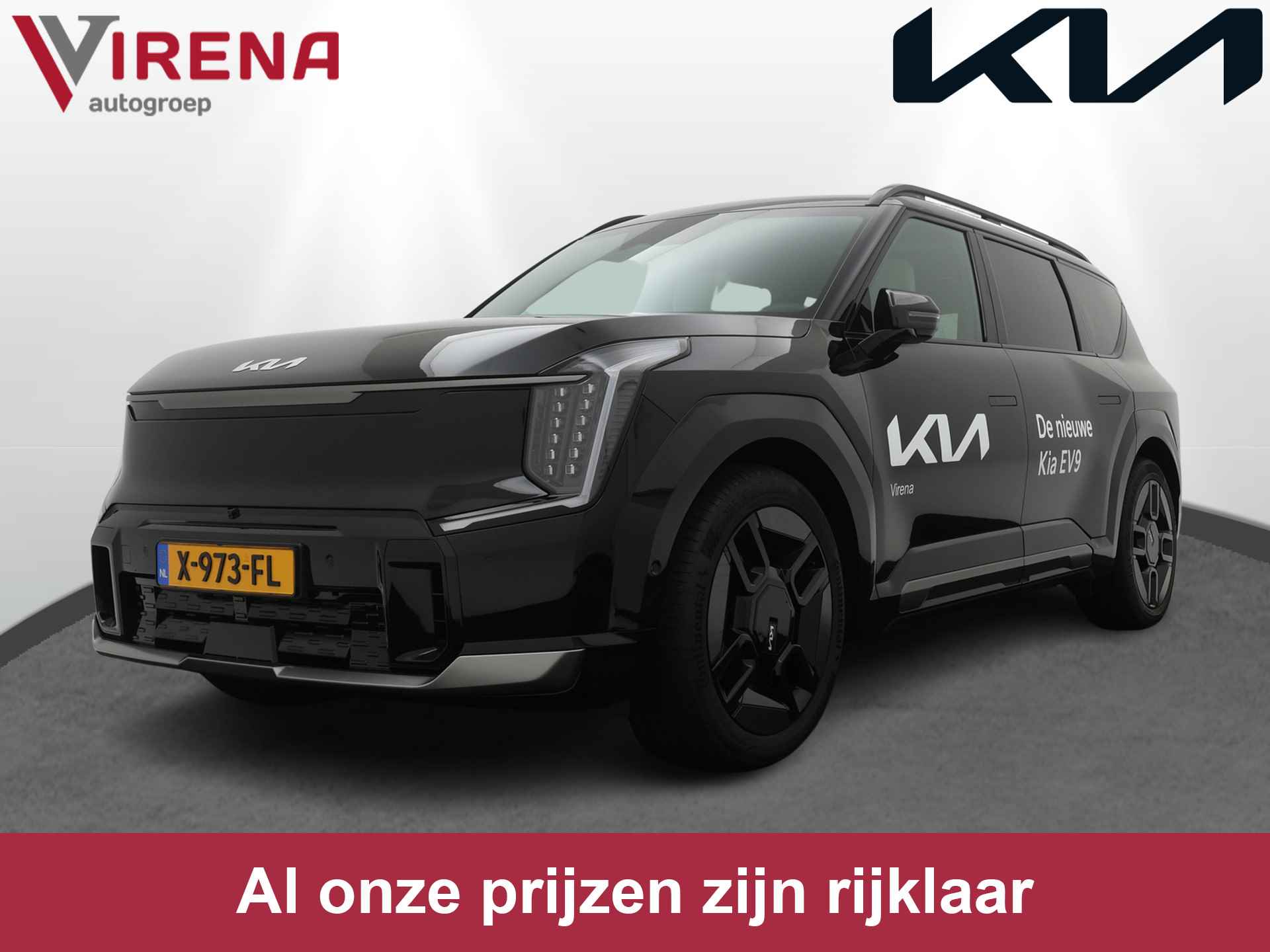Kia EV9 Launch Edition GT-Line AWD 100 kWh - Direct leverbaar -Apple Carplay/Android Auto - Cruise control adaptief met stop&go en stuurhulp - Fabrieksgarantie 10-2030 - 1/55