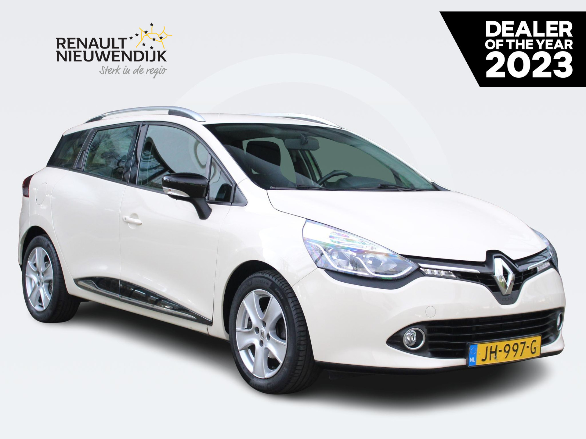 Renault Clio Estate 1.2 120 Dynamique EDC / 1E EIGENAAR / DEALER OND. / NAVI / PDC A / DAKRAILS / KEYLESS / DAB / BLUETHOOT / CRUISE / ELEC. BED. SPIEGELS / ELEC RAMEN V+A / AIRCO / 16'' LMV