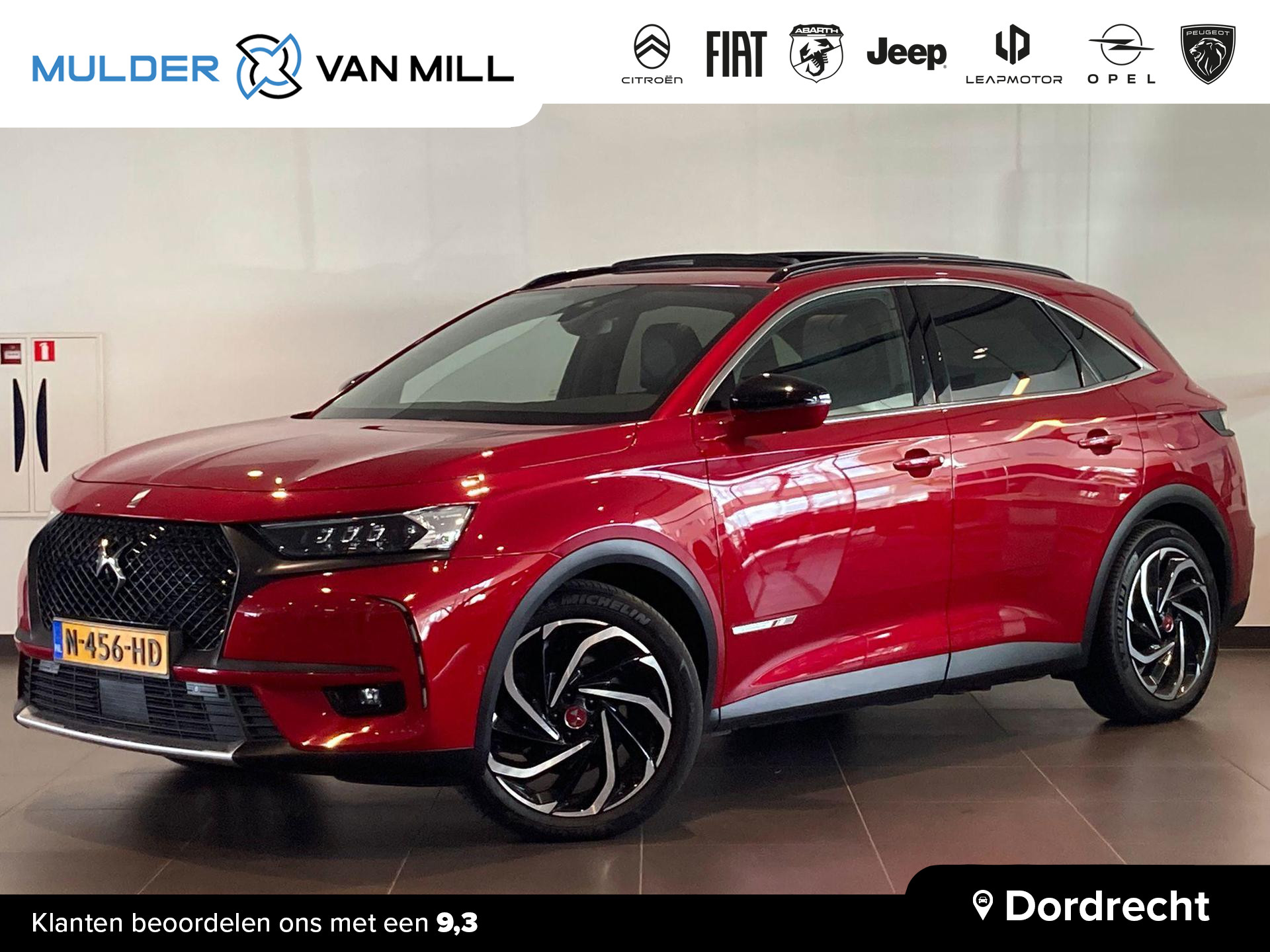 DS DS 7 Crossback Performance Line+ e-Tense PHEV 300pk 4x4 e-EAT8 AUTOMAAT | SCHUIF/KANTELDAK | HANDSFREE A.KLEP | LEDER | NIGHT VISION | 360° CAMERA | STOELVERW. |