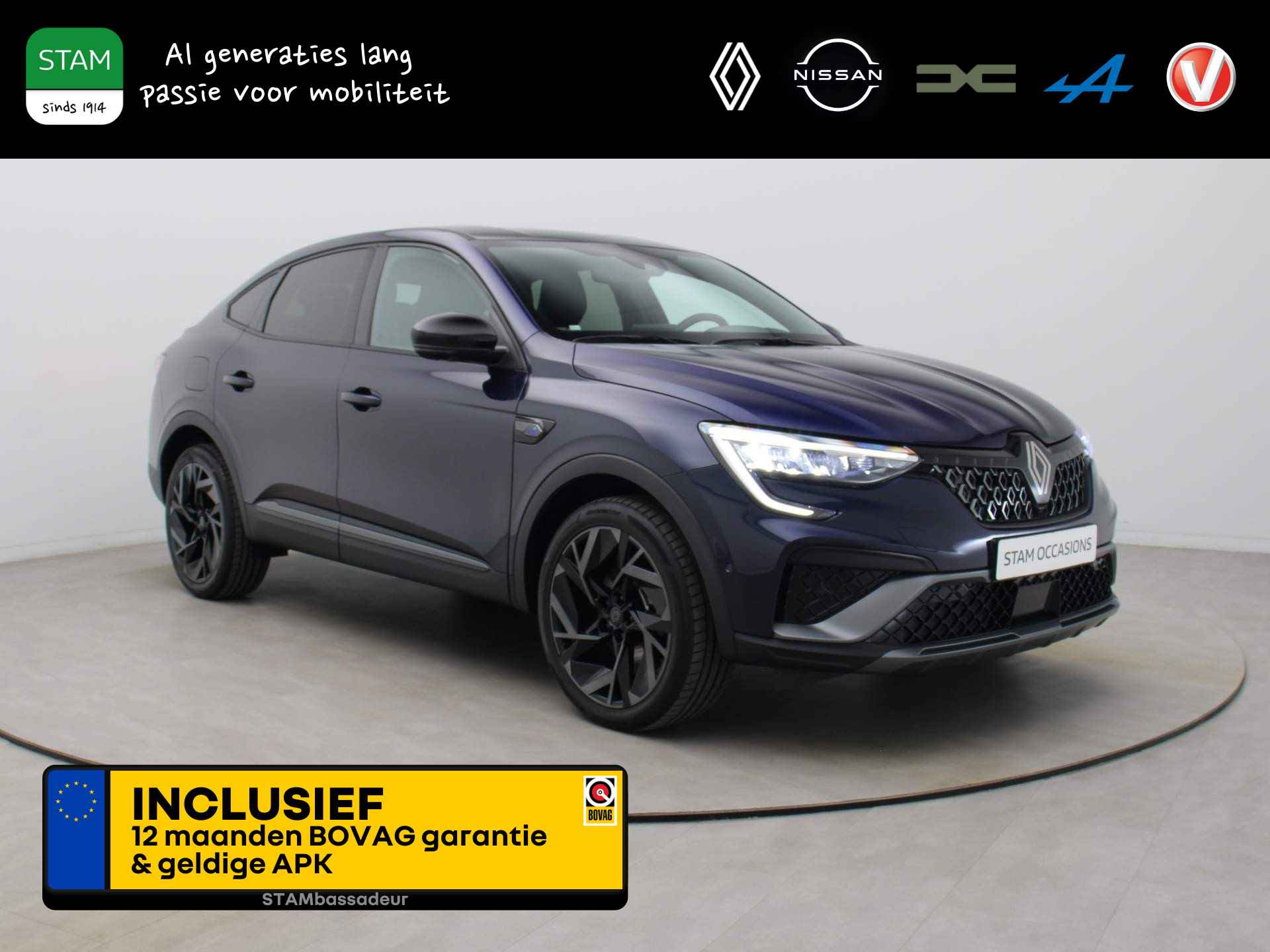 Renault Arkana E-Tech hybrid 145pk esprit Alpine Adapt. cruise | File assistent | Navi | Stoel-/stuurverw. | 19" Velgen - 1/42