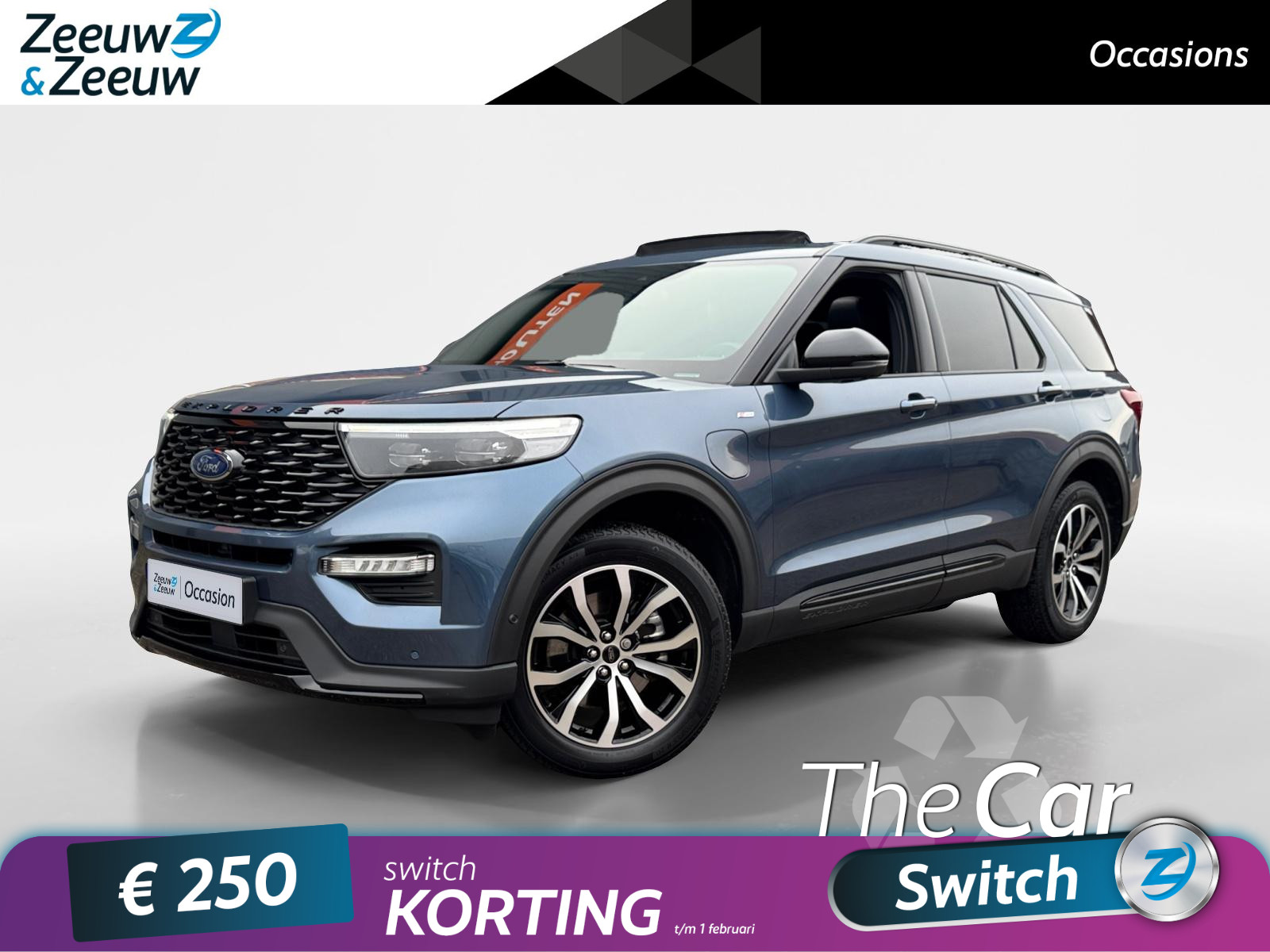 Ford Explorer 3.0 V6 EcoBoost PHEV ST-Line |Dealer onderhouden|NL-auto|7-persoons|Full Option|Zeer nette auto|