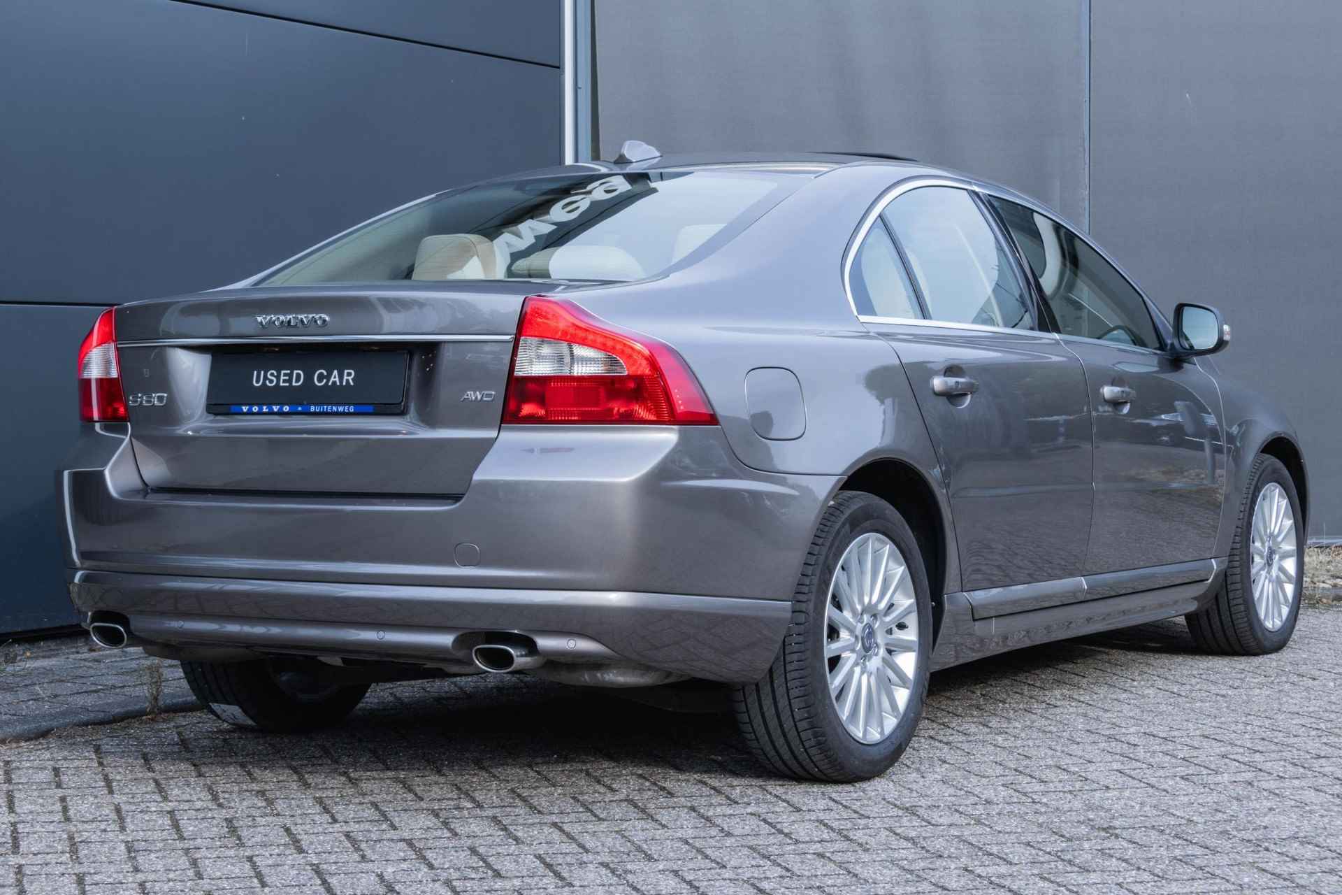 Volvo S80 T6 Automaat  AWD Summum | Youngtimer | 1e eigenaar | Dealer onderhouden | Blond nappa lederen bekleding | Parkeersensoren | Stoelverwarming | Stoelventilatie | Xenonverlichting - 4/39