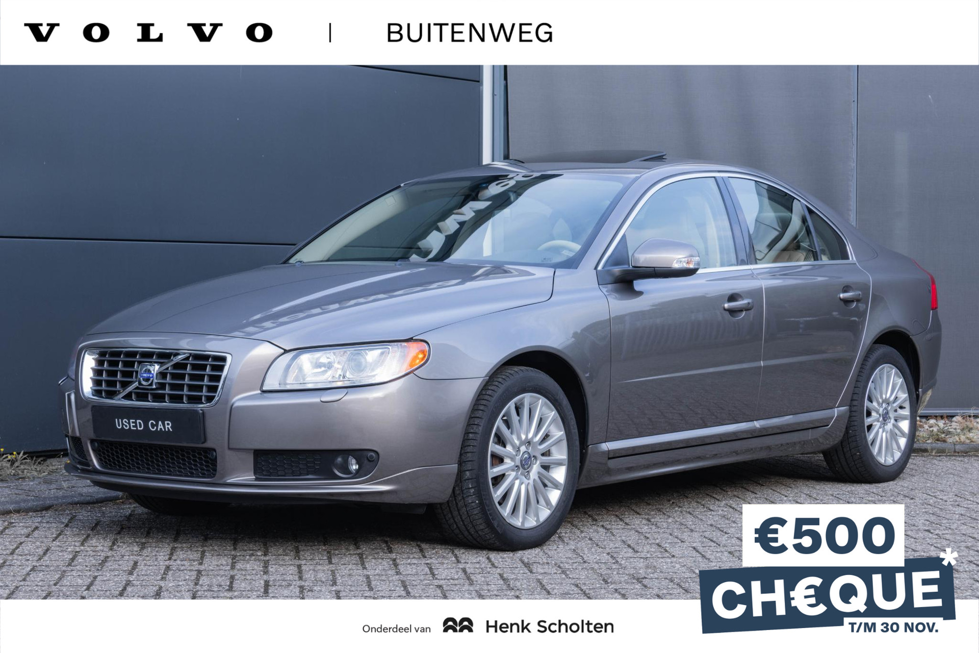 Volvo S80 T6 Automaat  AWD Summum | Youngtimer | 1e eigenaar | Dealer onderhouden | Blond nappa lederen bekleding | Parkeersensoren | Stoelverwarming | Stoelventilatie | Xenonverlichting