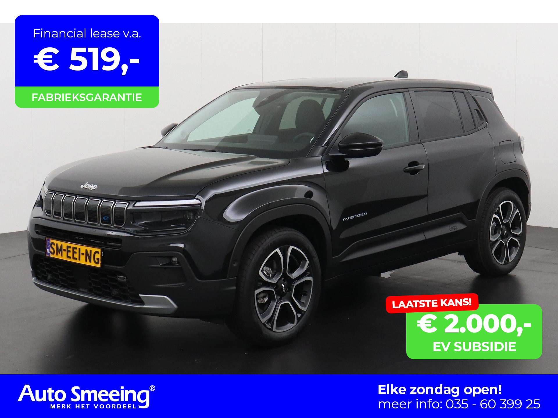 Jeep Avenger 1st Edition 54 kWh | 36895 na subsidie | ACC | Camera | Keyless | Zondag Open!