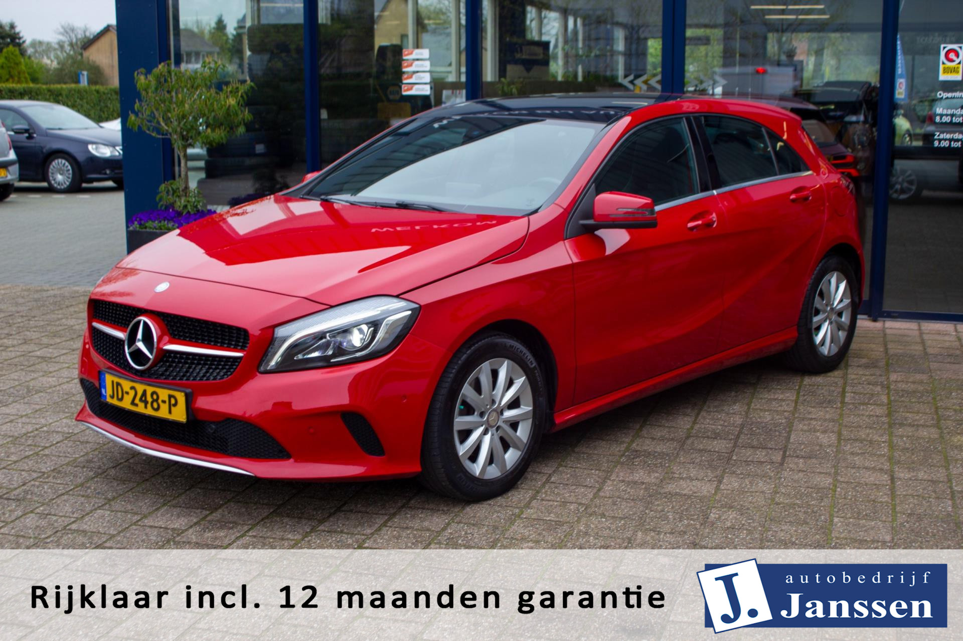 Mercedes-Benz A-klasse 160 Ambition | Prijs rijklaar incl. 12 mnd garantie | Navi Bluetooth LMV Panodak bij viaBOVAG.nl