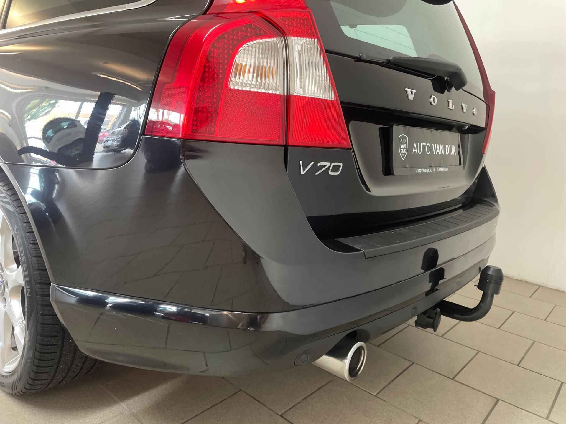 Volvo V70 2.0 D3 Limited Edition AIRCO NAVI CRUISE CAM BLUETOOTH LEER STOELVERW ELEK KLEP SPOILER VELGEN ZEER NETTE AUTO - 6/44