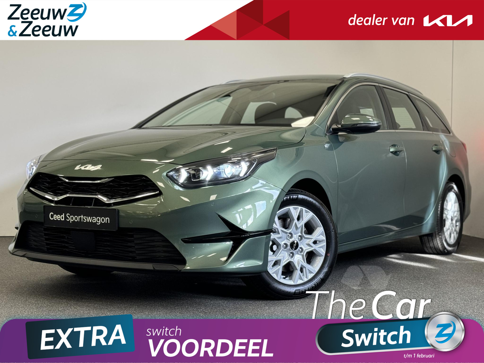 Kia Ceed Sportswagon 1.5 T-GDi DynamicLine | € 4.500,- korting | Private lease vanaf € 509,- p.m. | Apple Carplay & Android Auto | Camera | Navigatie | KIA Leiderdorp 071 760 06 00 |