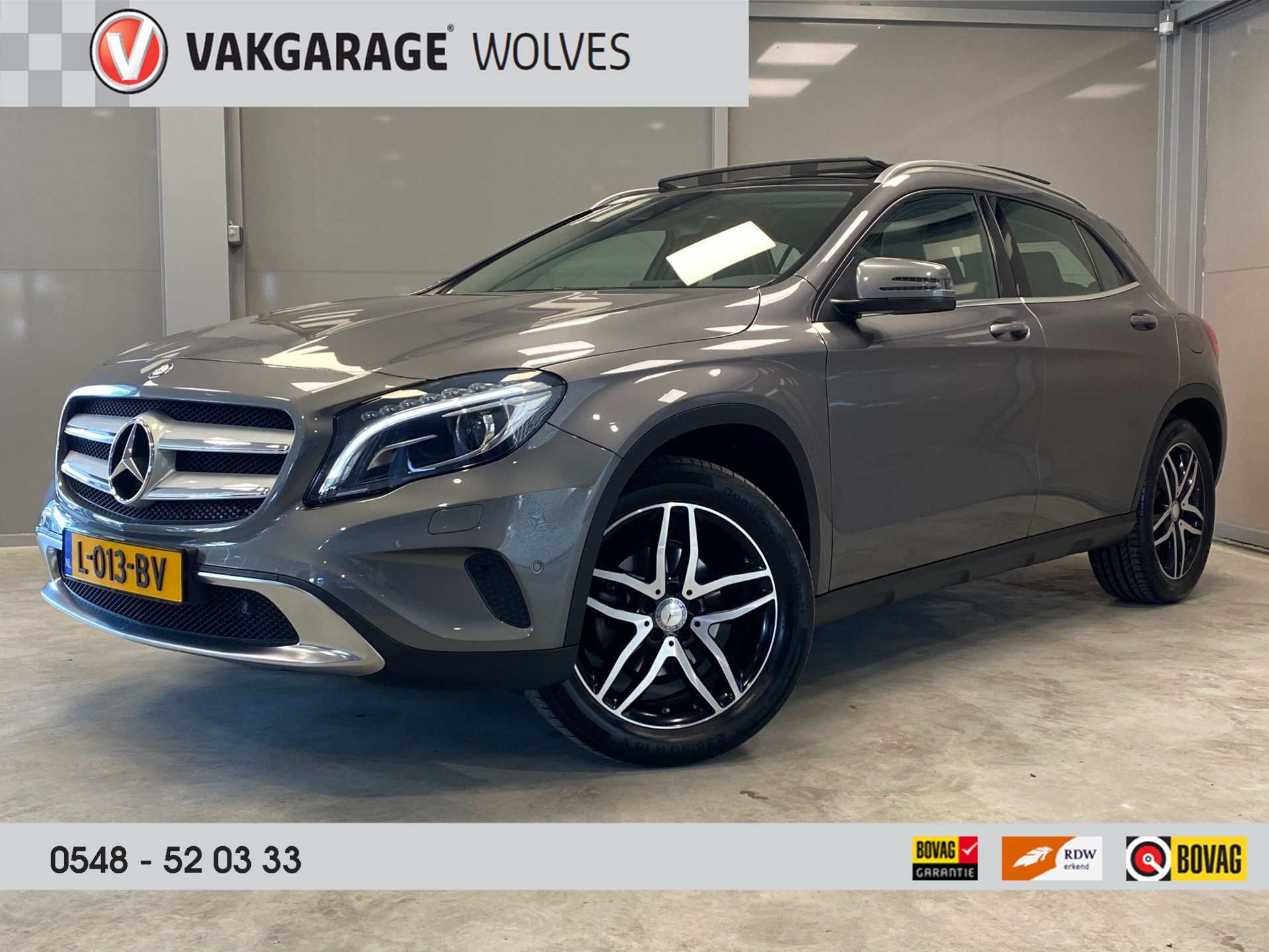 Mercedes-Benz GLA-klasse 180 AUT. | NAVI | CAMERA | PANODAK | AMG | ELEKTR. ACHTERKLEP | bij viaBOVAG.nl