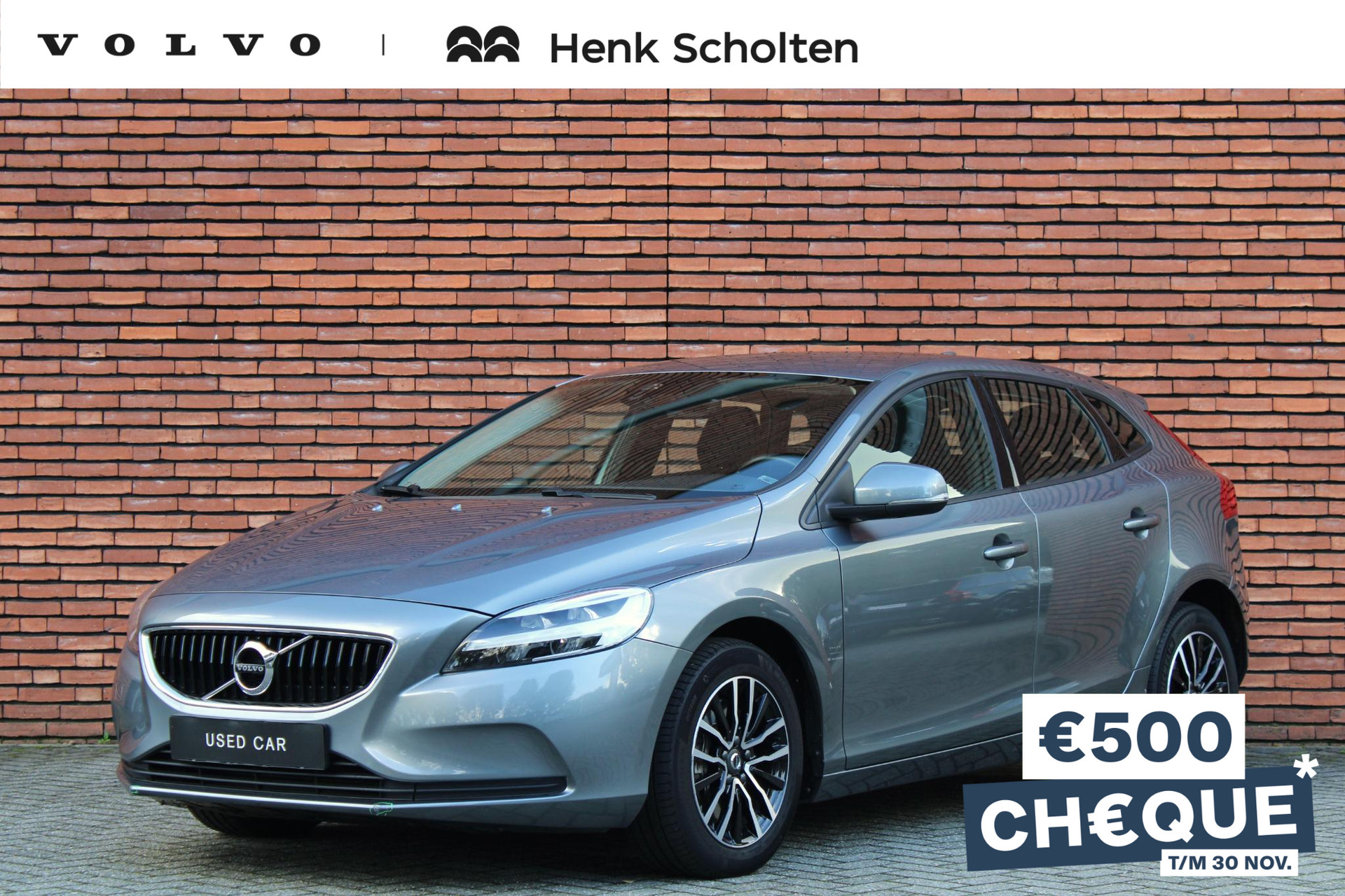 Volvo V40 T2 AUT6 122PK Polar+, Navigatie, Bluetooth Media & Telefonie, Verwarmbare Voorstoelen, Connected Services Met Volvo On Call, 16" Lichtmetalen Velgen, LED Koplampen