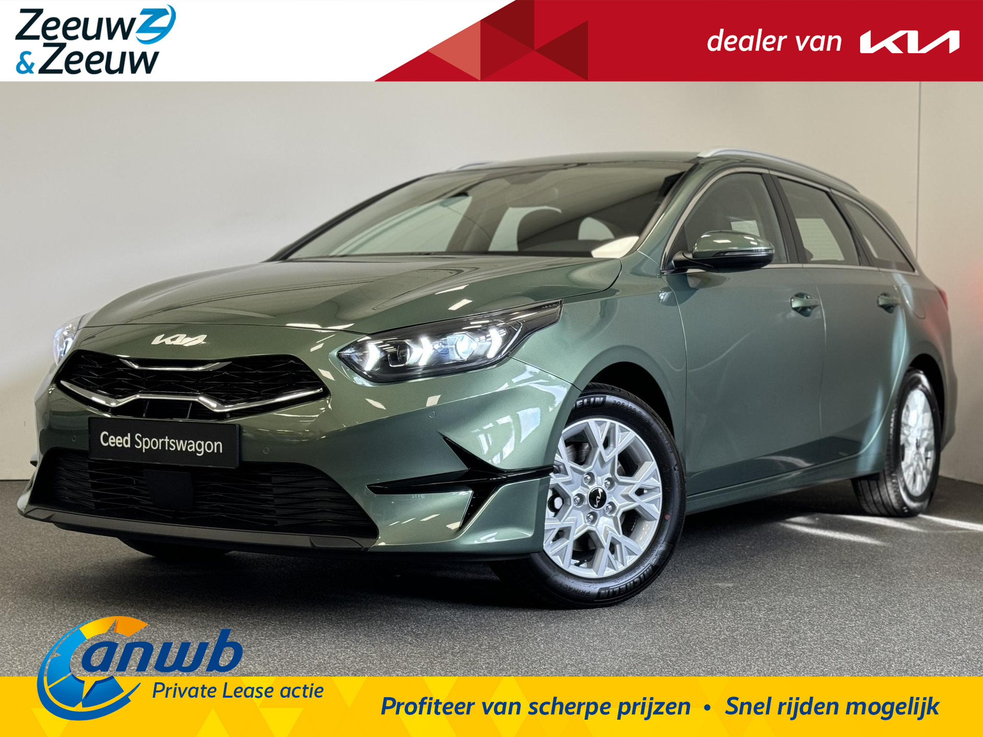 Kia Ceed Sportswagon 1.5 T-GDi DynamicLine | € 4.500,- korting | Private lease vanaf € 469,- p.m. | Apple Carplay & Android Auto | Camera | Navigatie | KIA Leiderdorp 071 760 06 00 |