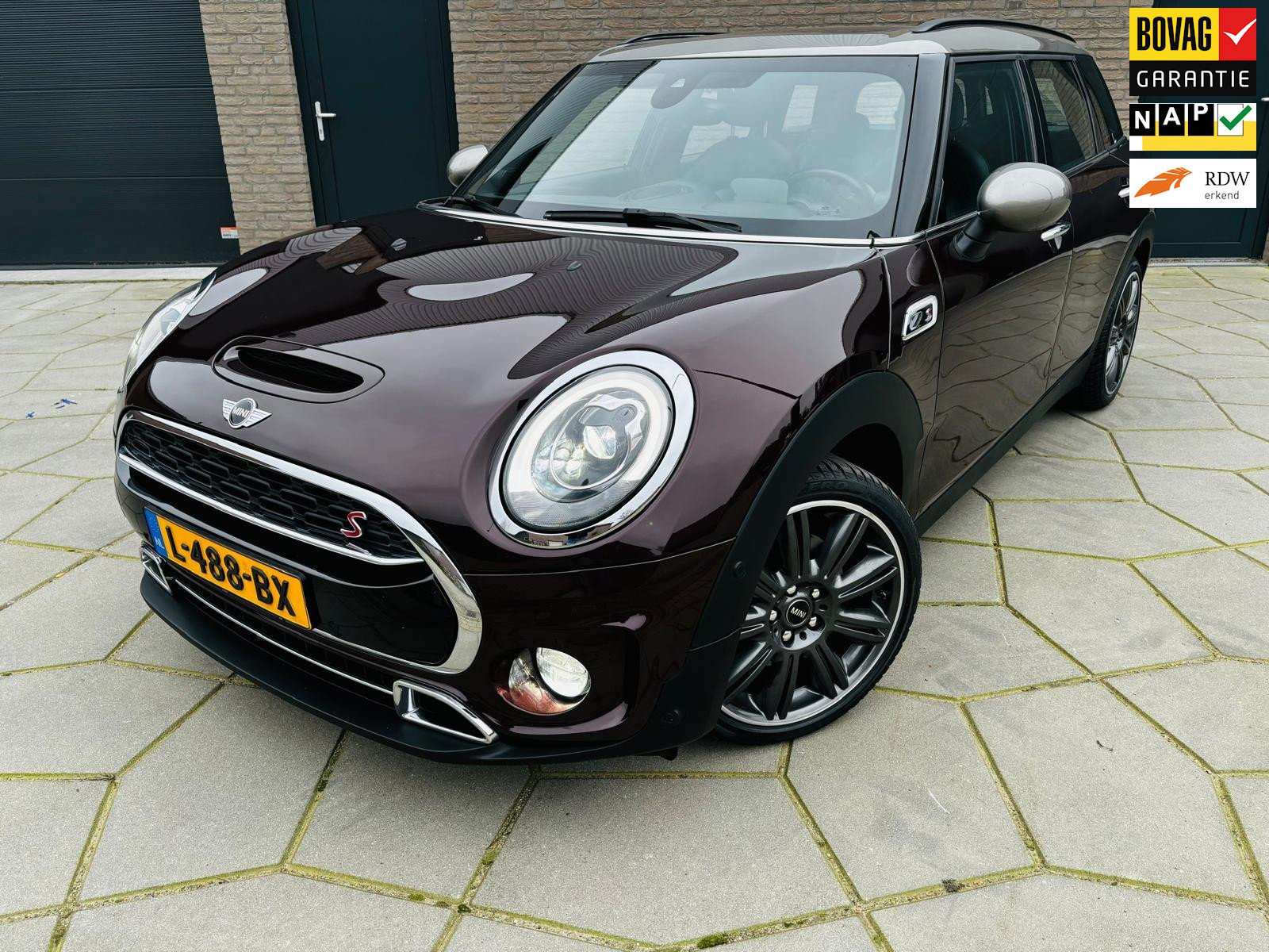 Mini Mini Clubman 2.0 Cooper S Chili Serious Busin.|2-Tone | 2x glazen dak |blauw/grijs LEDER| BIJZONDER|