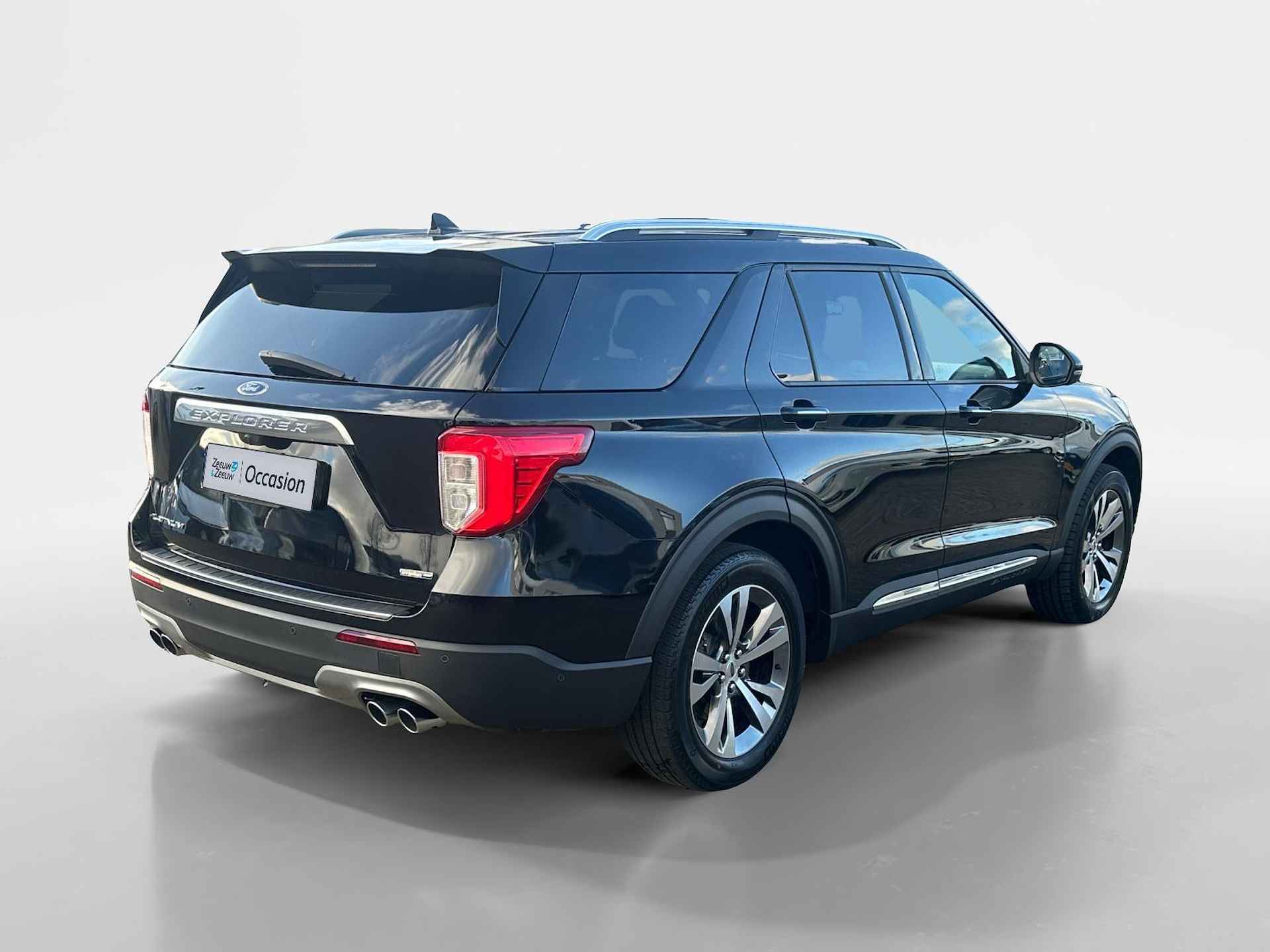 Ford Explorer 3.0 V6 EcoBoost PHEV Platinum | Dealer Onderhouden | Trekhaak | Panoramadak | 360 Camera | Stoelverwarming + Koeling | - 5/38