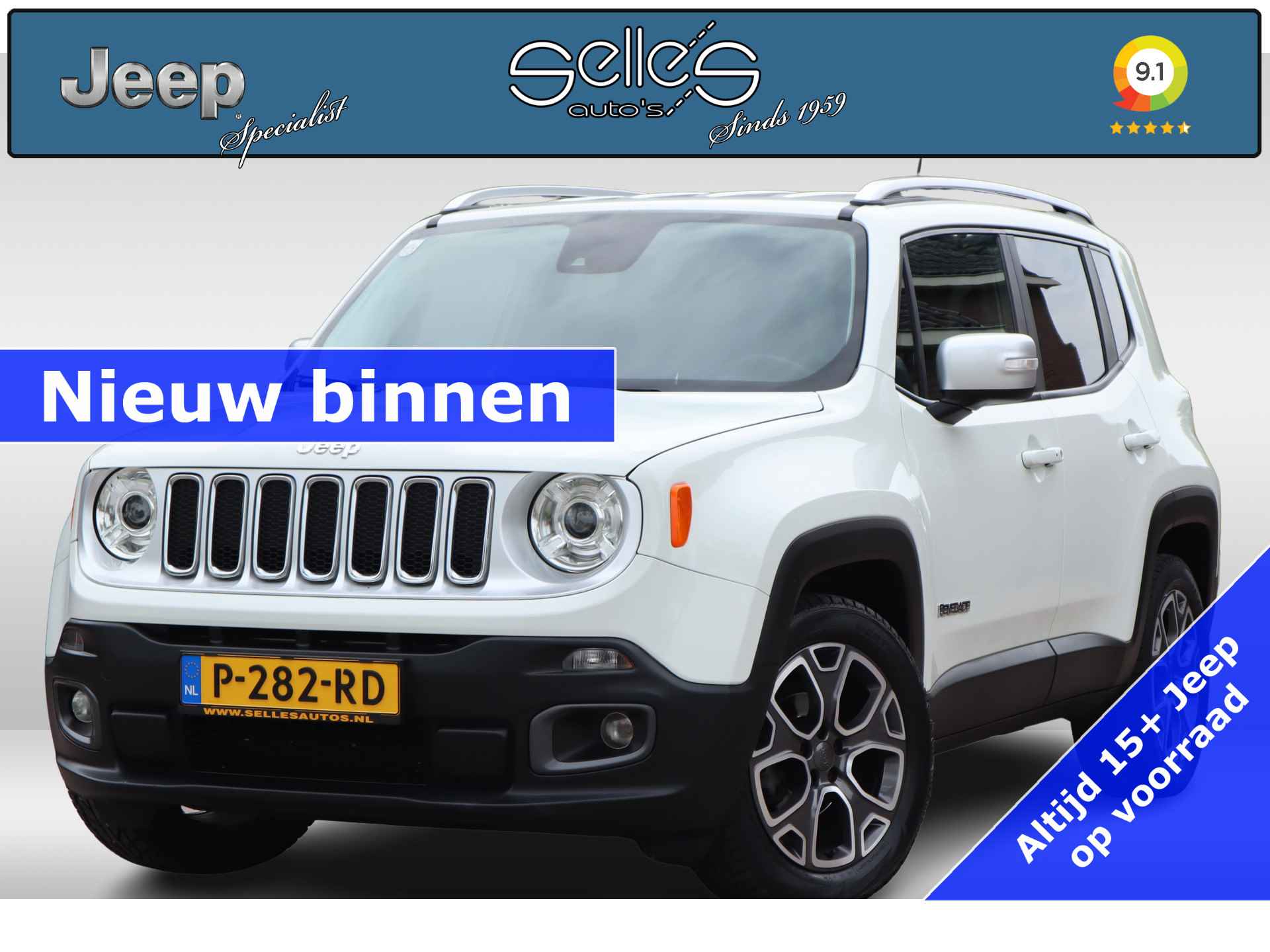 Jeep Renegade 1.4 MultiAir Opening Edition | Limited | Lederen Bekleding | Navigatie | Xenon Lampen | Stuur en Stoelverwarming - 1/46