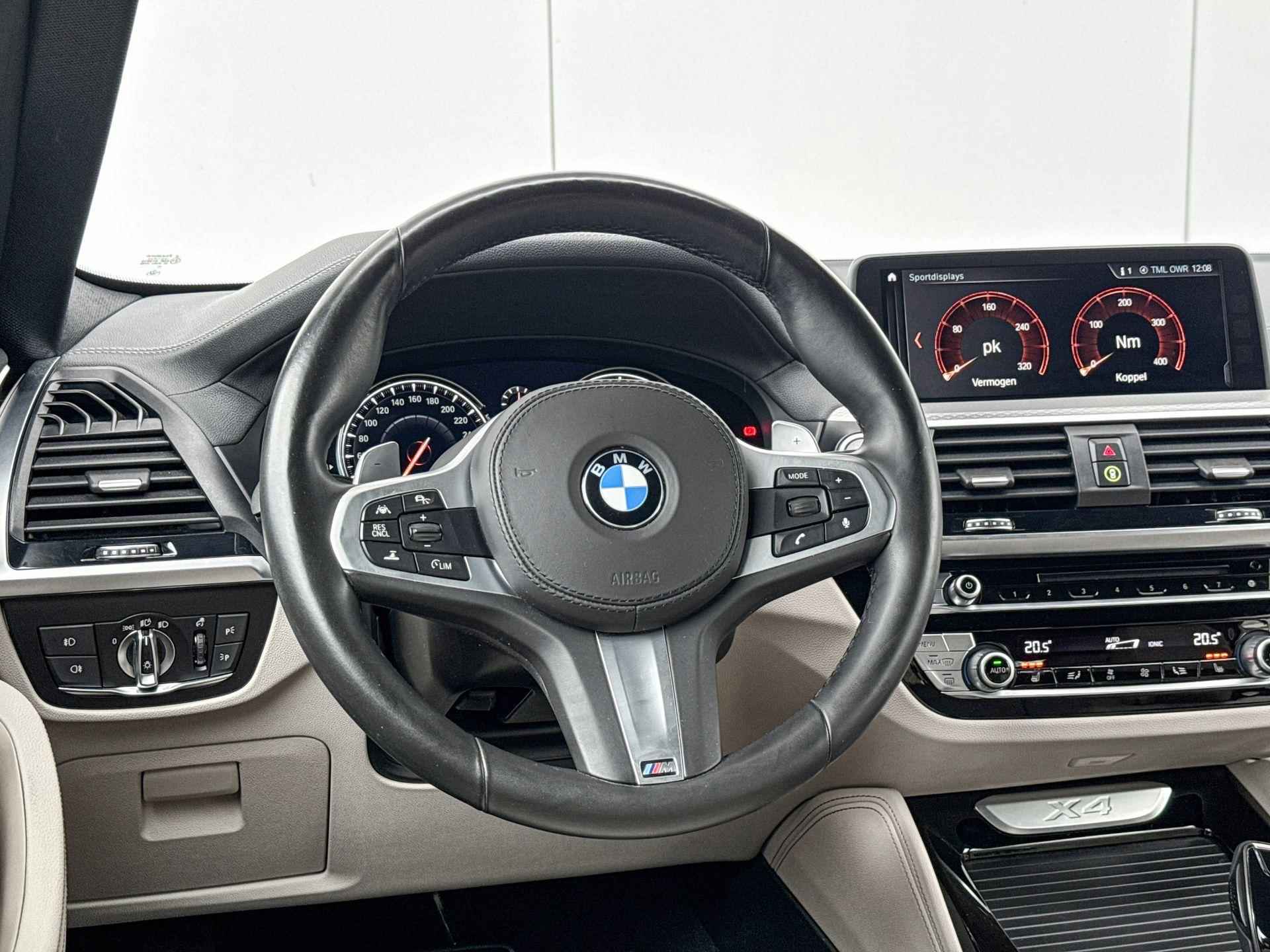 BMW X4 xDrive30i High Executive M-Sport 20 Inch / M Sport Remmen / Comfort Acces / Glazen Schuifdak / Binnen & Buitenspiegel Automatisch Dimmend / Electrisch Verstelbare Voorstoelen / Stoelverwarming Voor & Achter / Driving Assistant Plus / Hifi / Head Up Display - 9/28