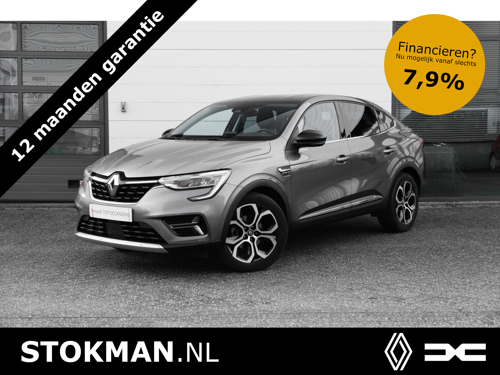 Renault Arkana 1.6 E-Tech Hybrid 145 PK Intens | Dark metal dak | Camera achter | LM Velgen | Sensoren voor | ECC | | incl. Bovag rijklaarpakket met 12 maanden garantie |