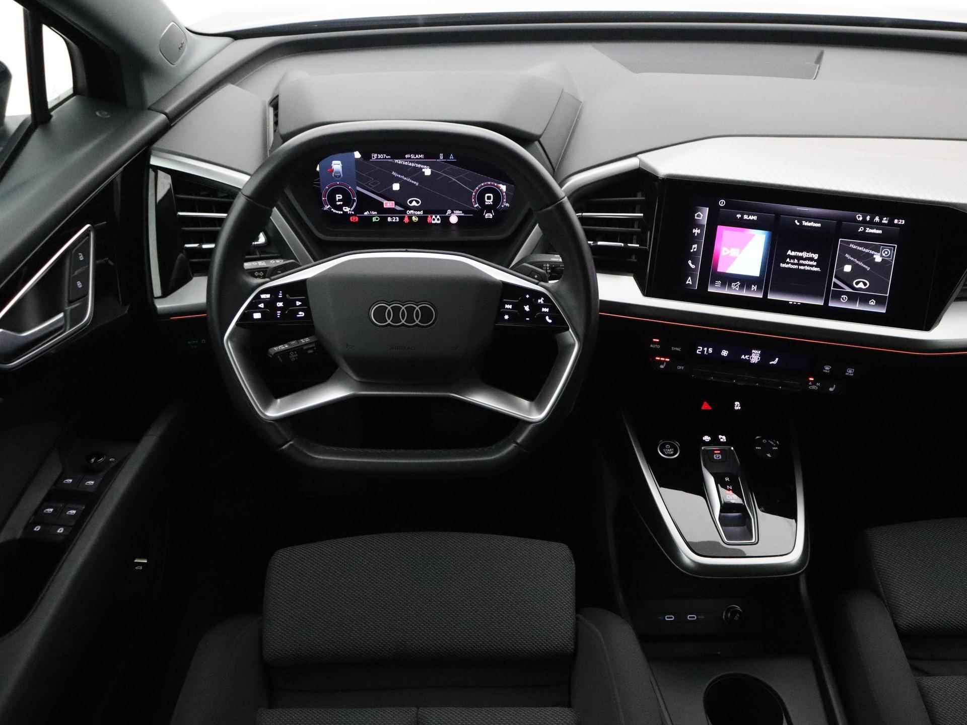 Audi Q4 e-tron 40 Launch edition Advanced 77 kWh | Navigatie | Camera | Matrix-LED | SONOS | ACC | 20"| Stoelverwarming | Trekhaak | - 5/22