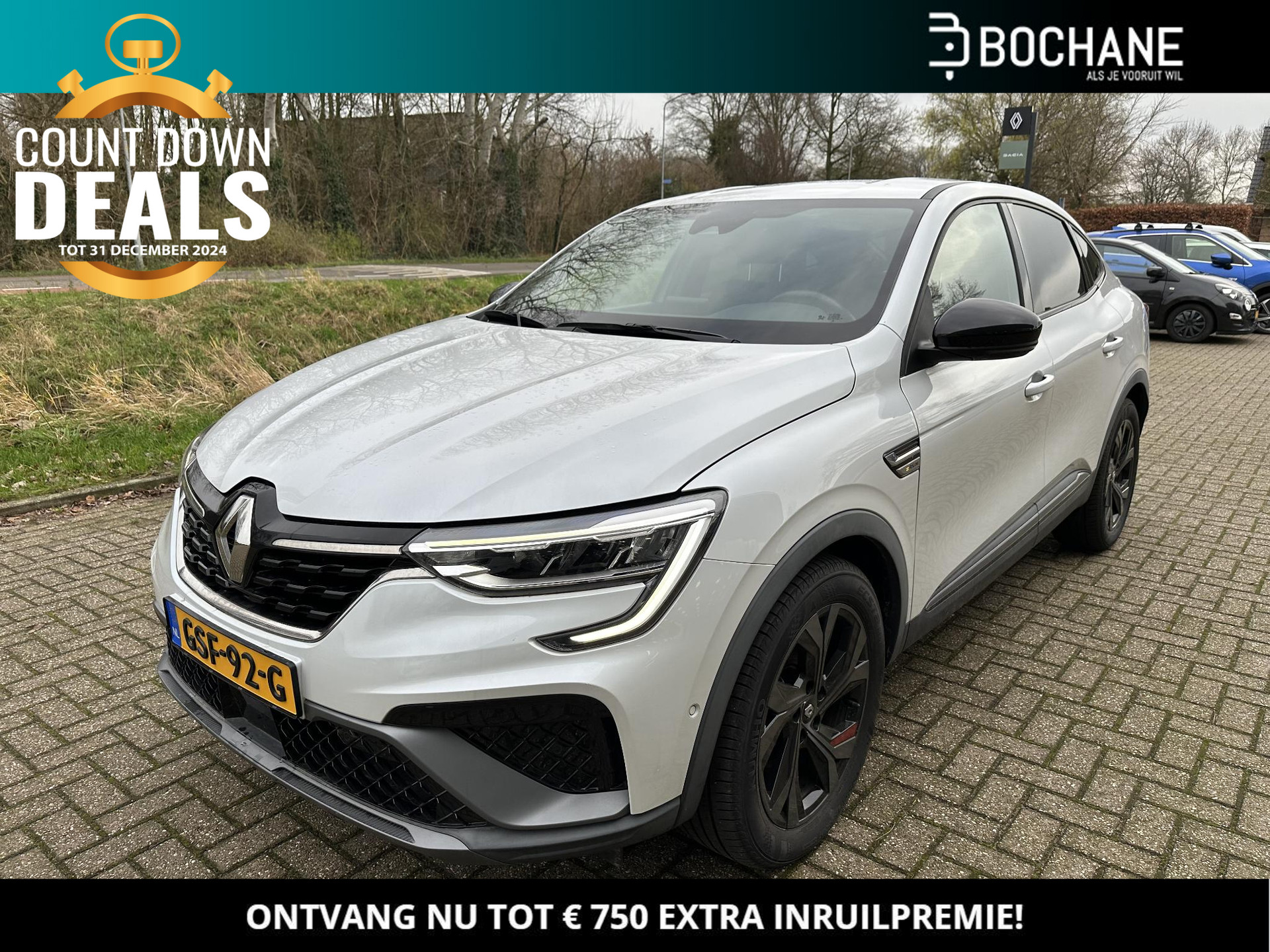 Renault Arkana 1.6 E-Tech Hybrid 145 R.S. Line | Dealer onderhouden! | Highway & Traffic Jam Compagnion | Navi | Clima | Cruise | LM velgen 18"