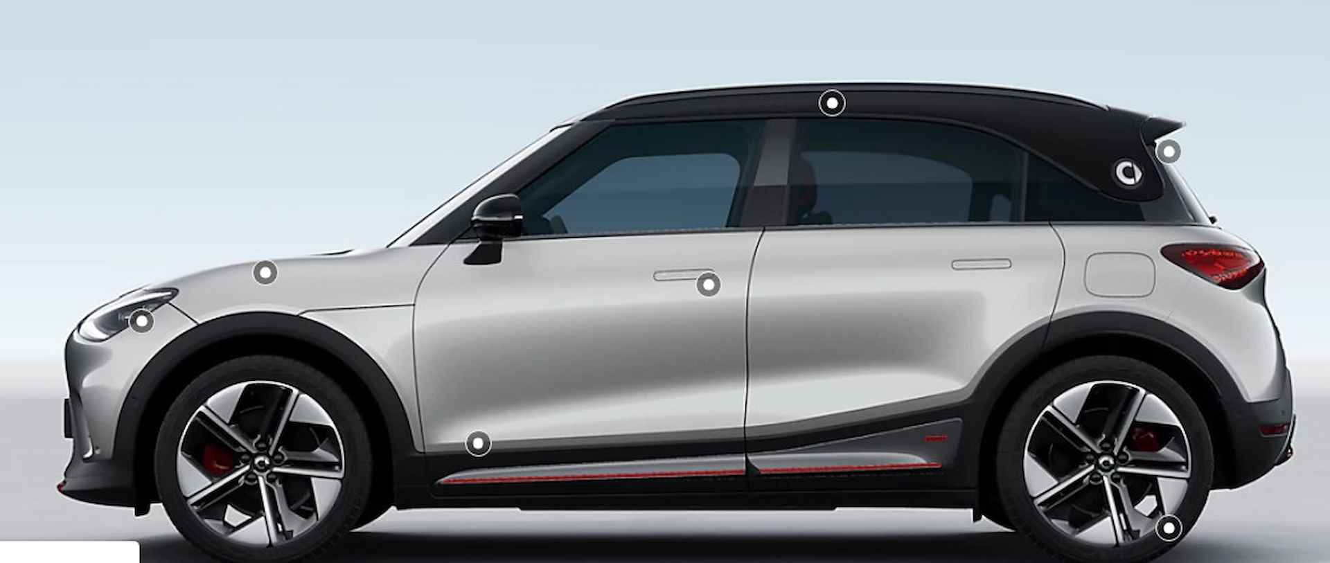 smart #1 BRABUS 66 kWh | Private Lease vanaf €569 per maand! | Panoramadak | 360 Camera | Keyless Entry | Memory | Cyber Spark LED | Smart Drive Pilot | BRABUS Mode | - 9/12