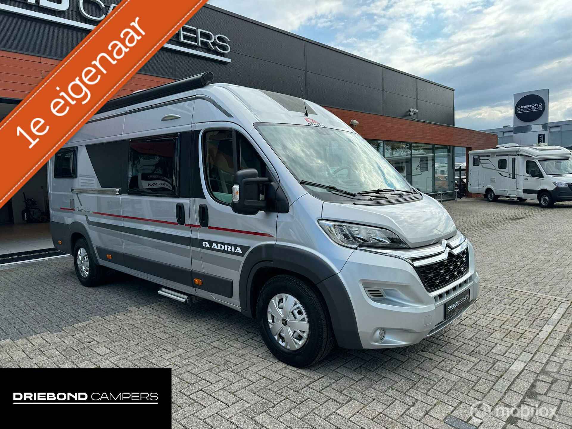 Adria 640 SLX TWIN Platinum Euro6 Enkele Bedden Luifel Fietsenrek - 1/26