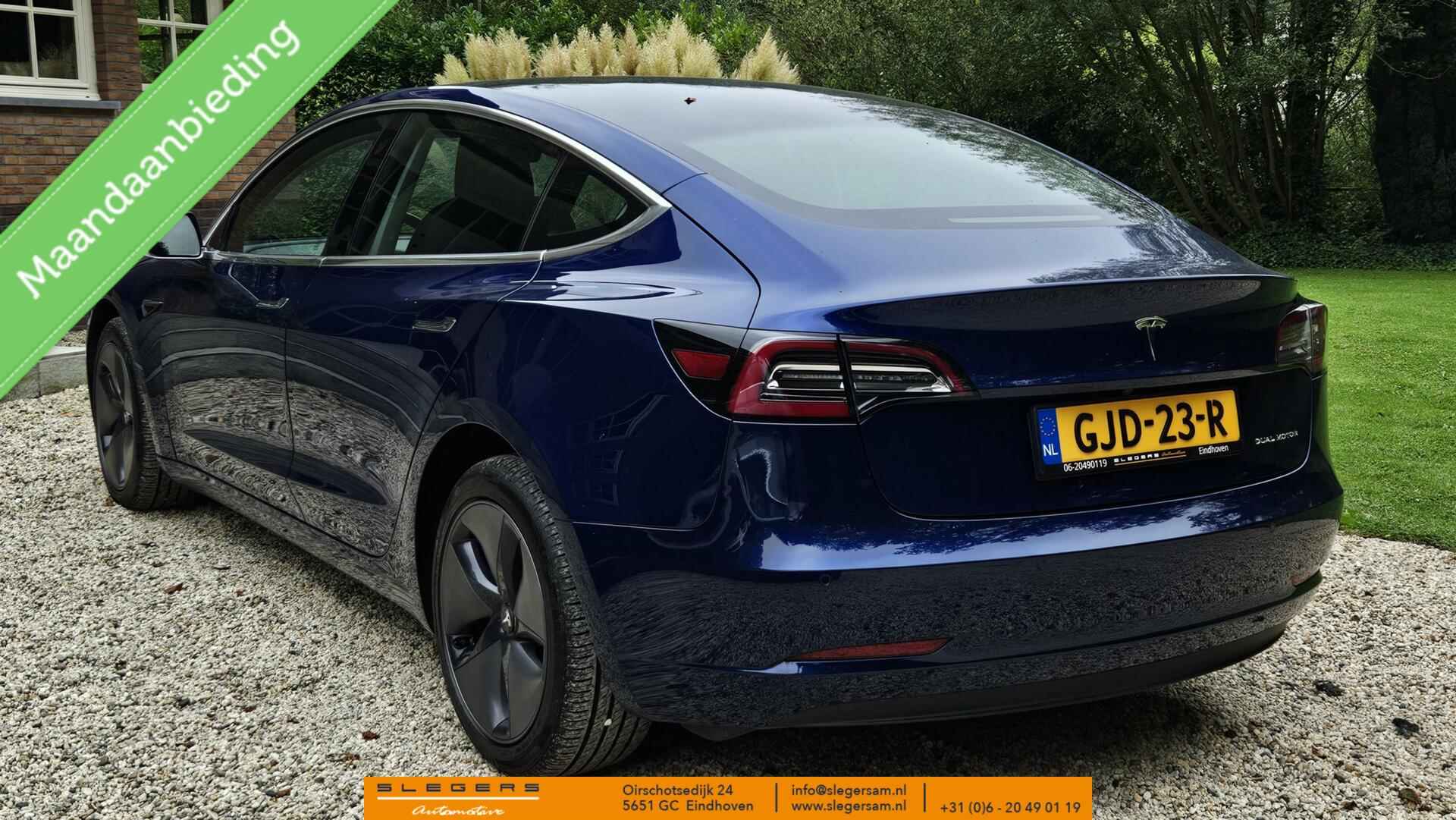 Tesla Model 3 Long Range AWD 79 kWh  autopilot panoramadak trekhaak  leaseprijs vanaf 438 Euro - 7/24