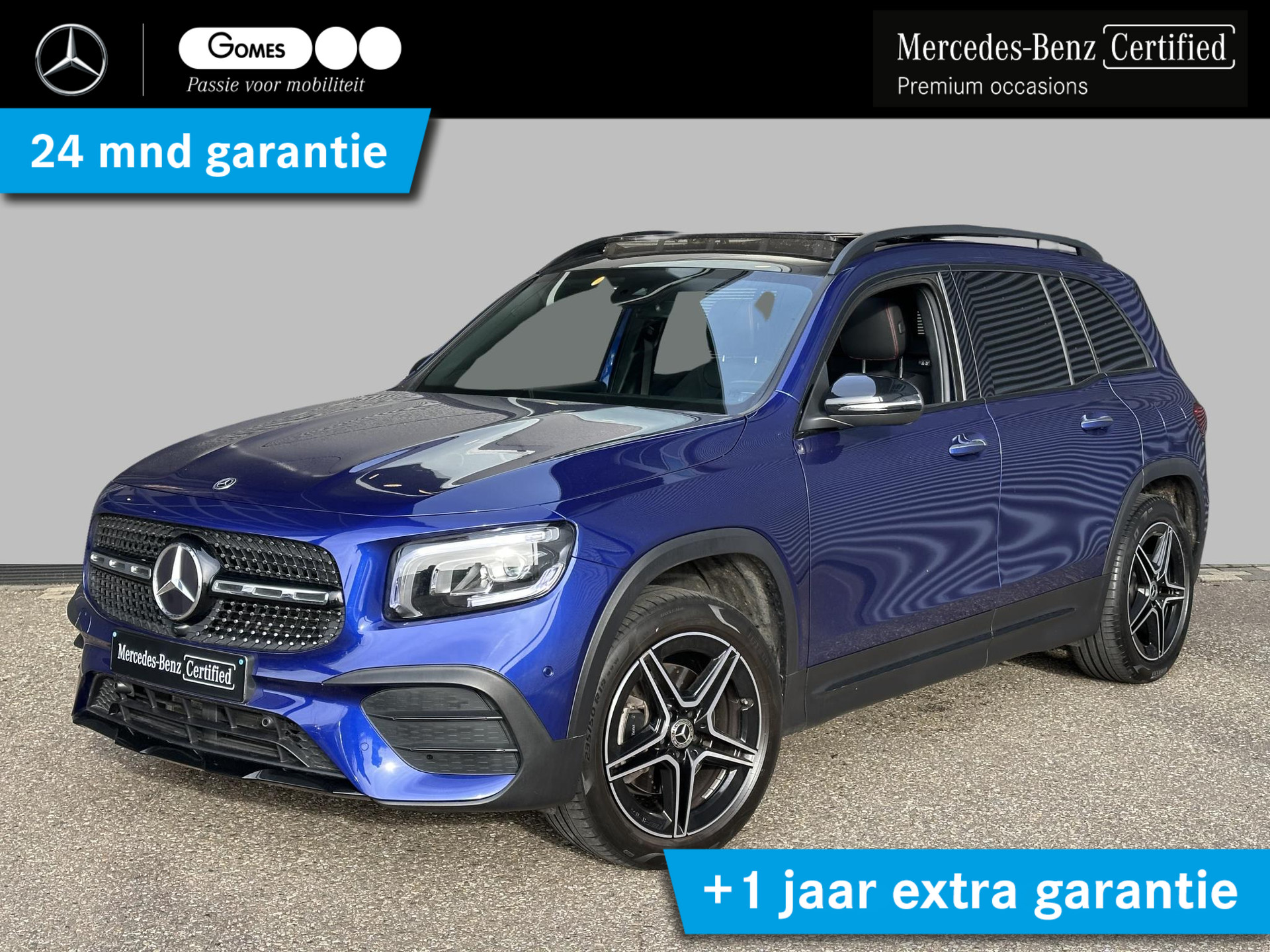 Mercedes-Benz GLB 180 AMG Line | Nightpakket | Panoramadak | Achteruitrijcamera | Stoelverwarming | Trekhaak bij viaBOVAG.nl
