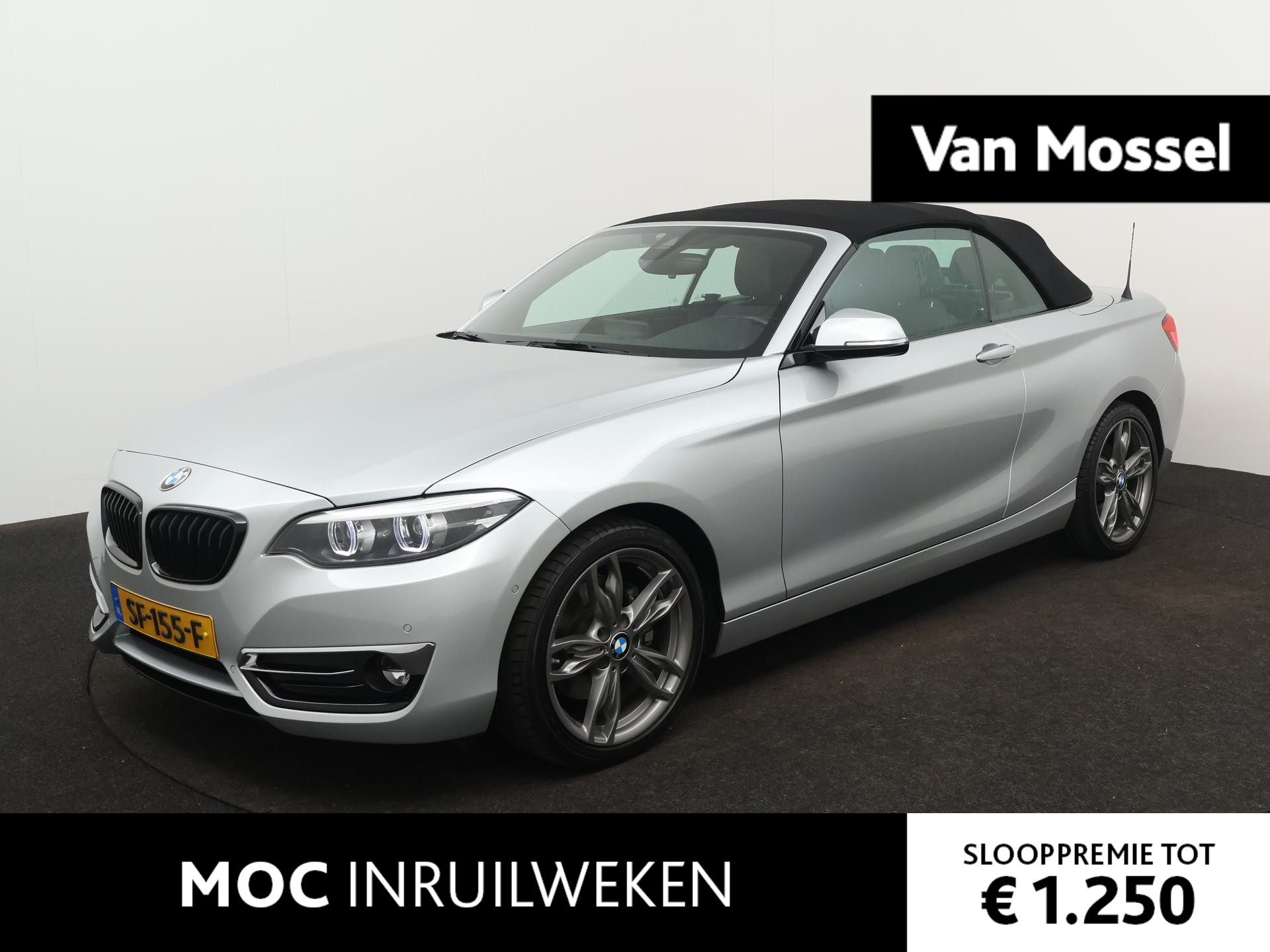 BMW 2-serie Cabrio 220i High Executive | STOELVERWARMING | LED VERLICHTING | LEDER | CLIMATE CONTROL | ACHTERUITRIJCAMERA | NAVIGATIE |