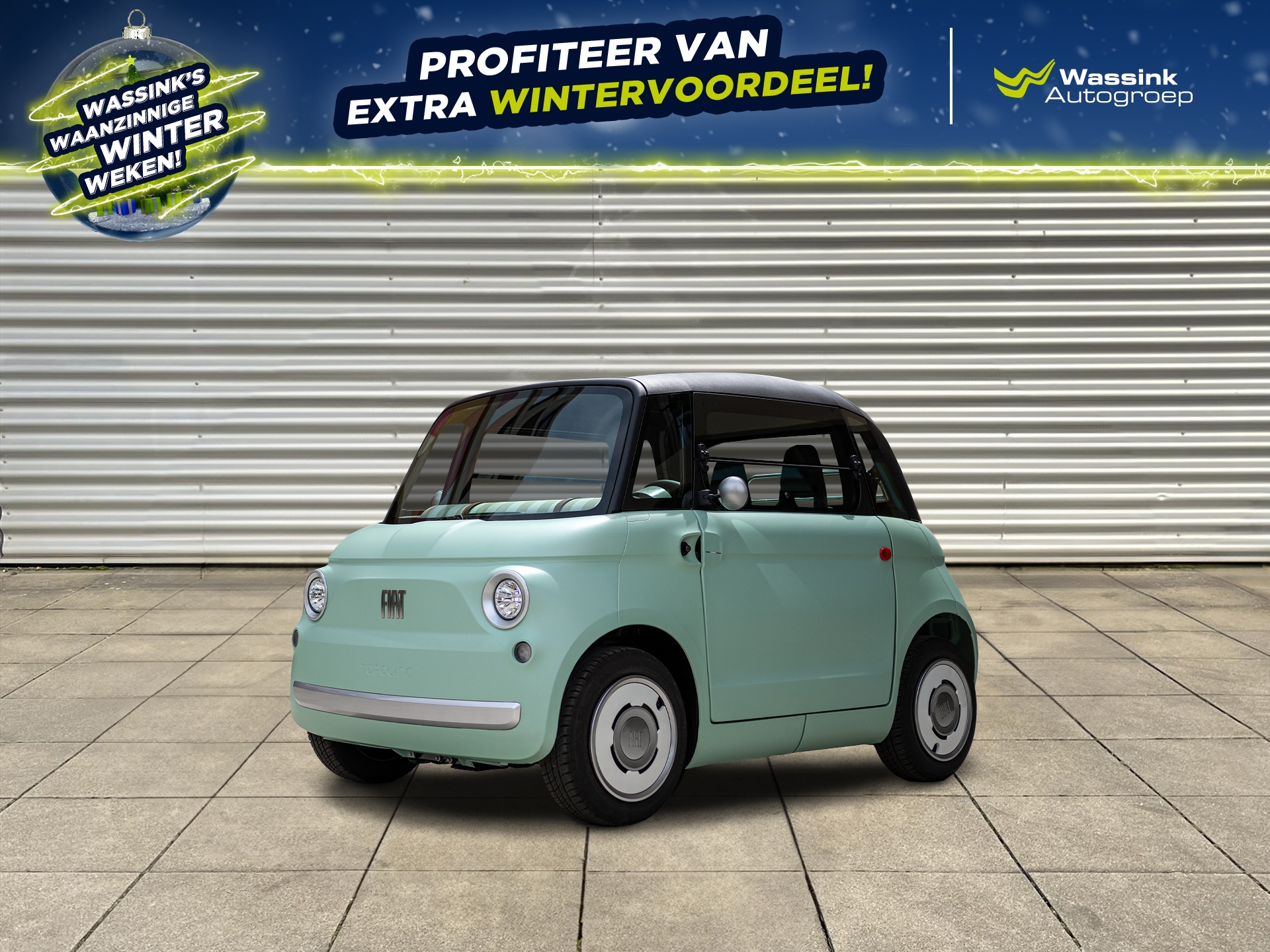 FIAT Topolino 5,5 kWh 8pk | Brommerrijbewijs vanaf 16 jaar | Nu bestellen is dit jaar rijden!