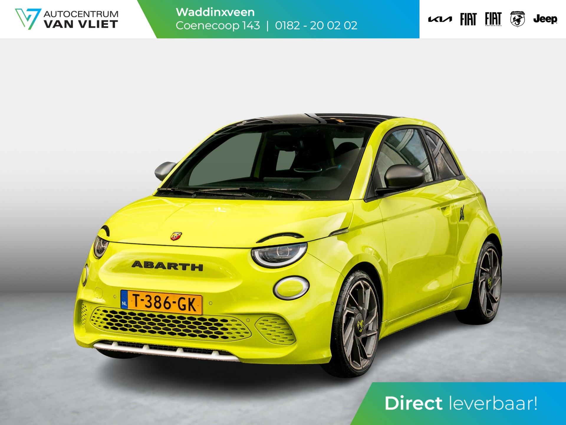 Abarth 500e 42 kWh Turismo 155pk | Clima | Pack Winter | Cruise | Apple Carplay | Leder | Priv. glass | JBL | BSM |