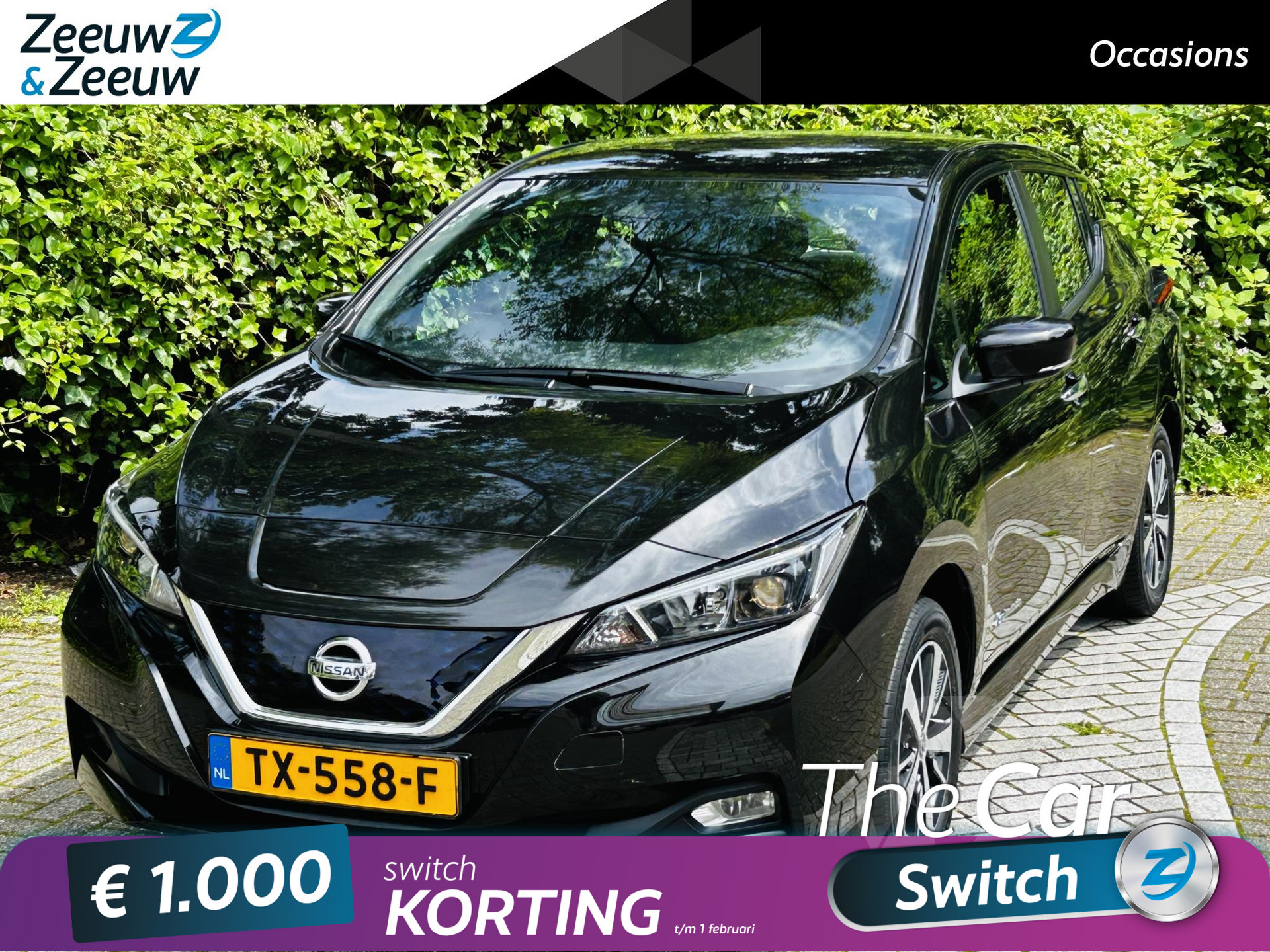 Nissan Nissan leaf 40kwh ACENTA 40 KWH | € 2000,- EURO SUBSIDIE MOGELIJK | AUTOMAAT | CRUISE | NAVI | CLIMATE | KEYLESS | CAMERA |