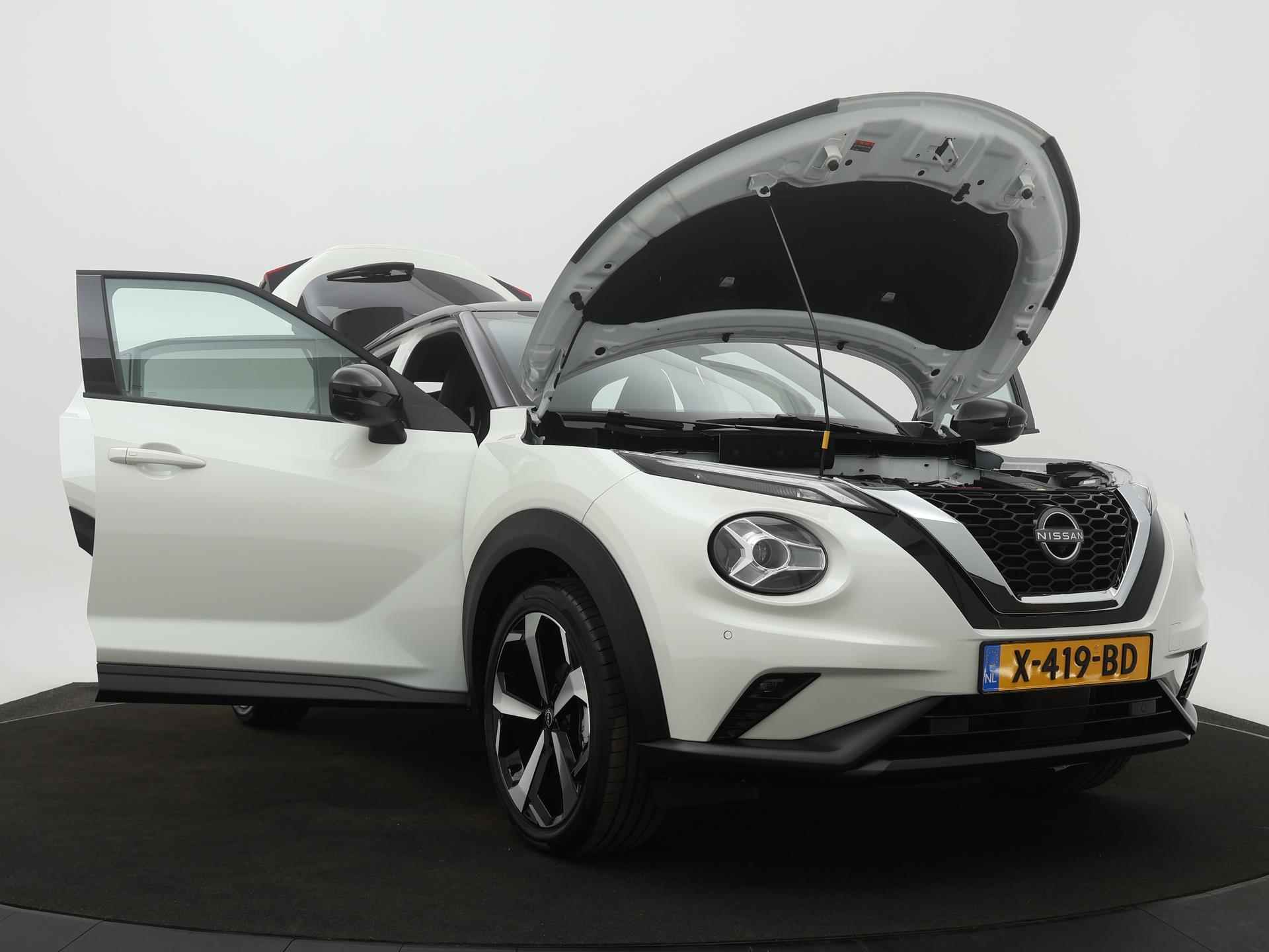 Nissan Juke 1.0 DIG-T Tekna | DEMO | Leren bekleding | 19" Lichtmetalenvelgen | Rondomzicht camera | Apple Carplay/ Android Auto | Stuur- assist | Adaptive Cruise Control | - 26/31