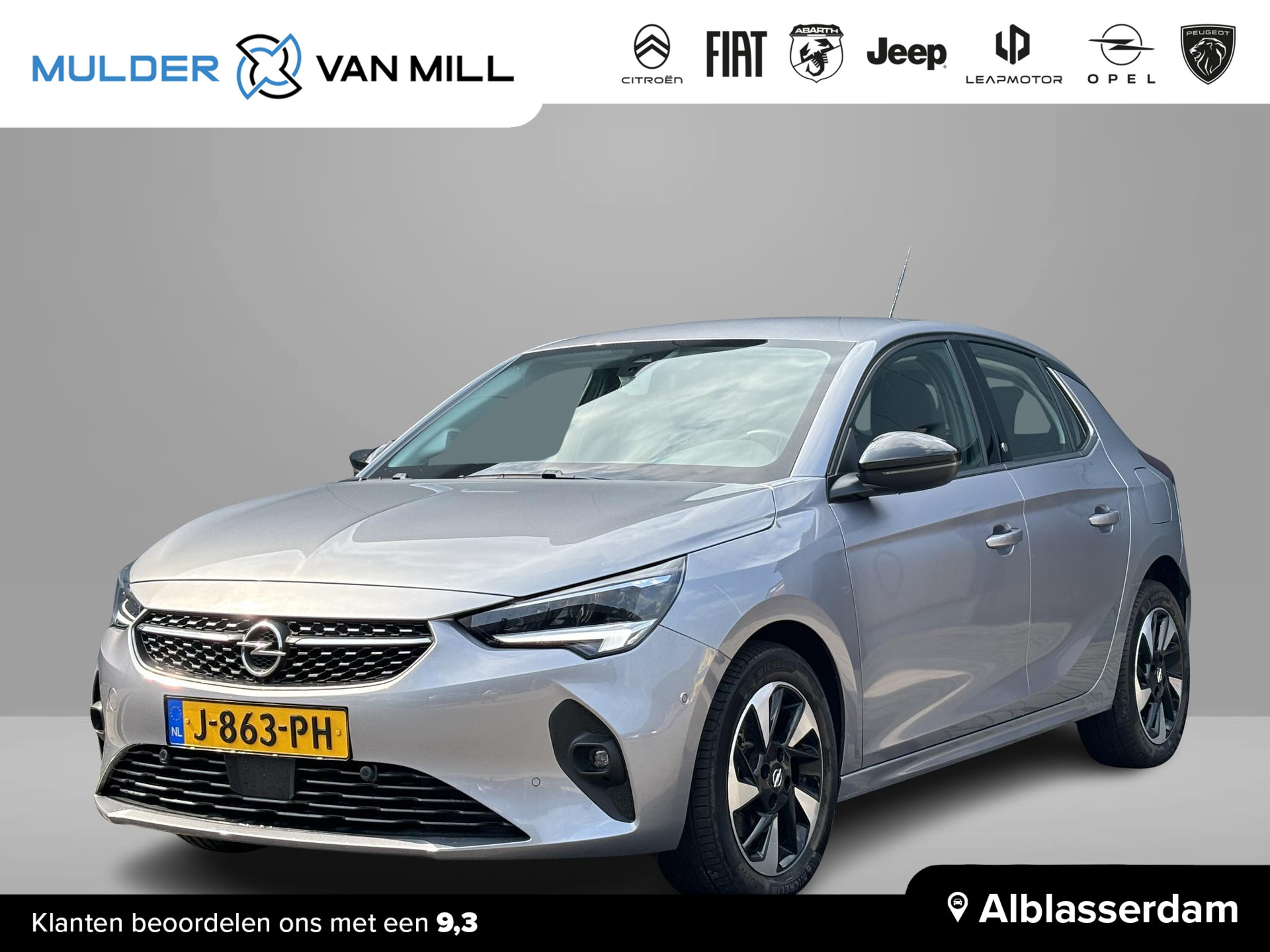 Opel CORSA-E Elegance EV 3-FASEN 50kWh 136pk |+2.000 EURO SUBSIDIE|11 KW BOORDLADER|PREMIUM PACK|180° CAMERA+SENSOREN|NAVI PRO 10"|ISOFIX|DODEHOEK|DAB+|