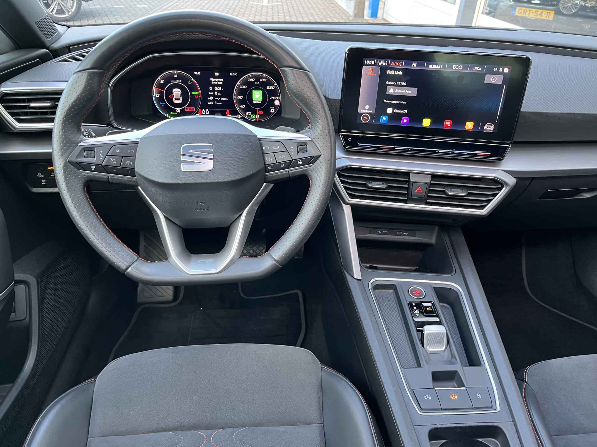 SEAT Leon 1.4 TSI eHybrid PHEV FR / AUTOMAAT/ PANO/ CAMERA/ PARK. SENSOREN/ DODE HOEK/ MATRIX/ MEMORY SEATS/ KEYLESS/ STOEL EN STUUR VERWARM./ ADAPT. CRUISE/ APP CONNECT/ NAVI/ CLIMA/ DAB/ - 9/50