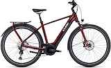 CUBE Touring Hybrid EXC 625 heren Heren Red/white 62cm XL 2023