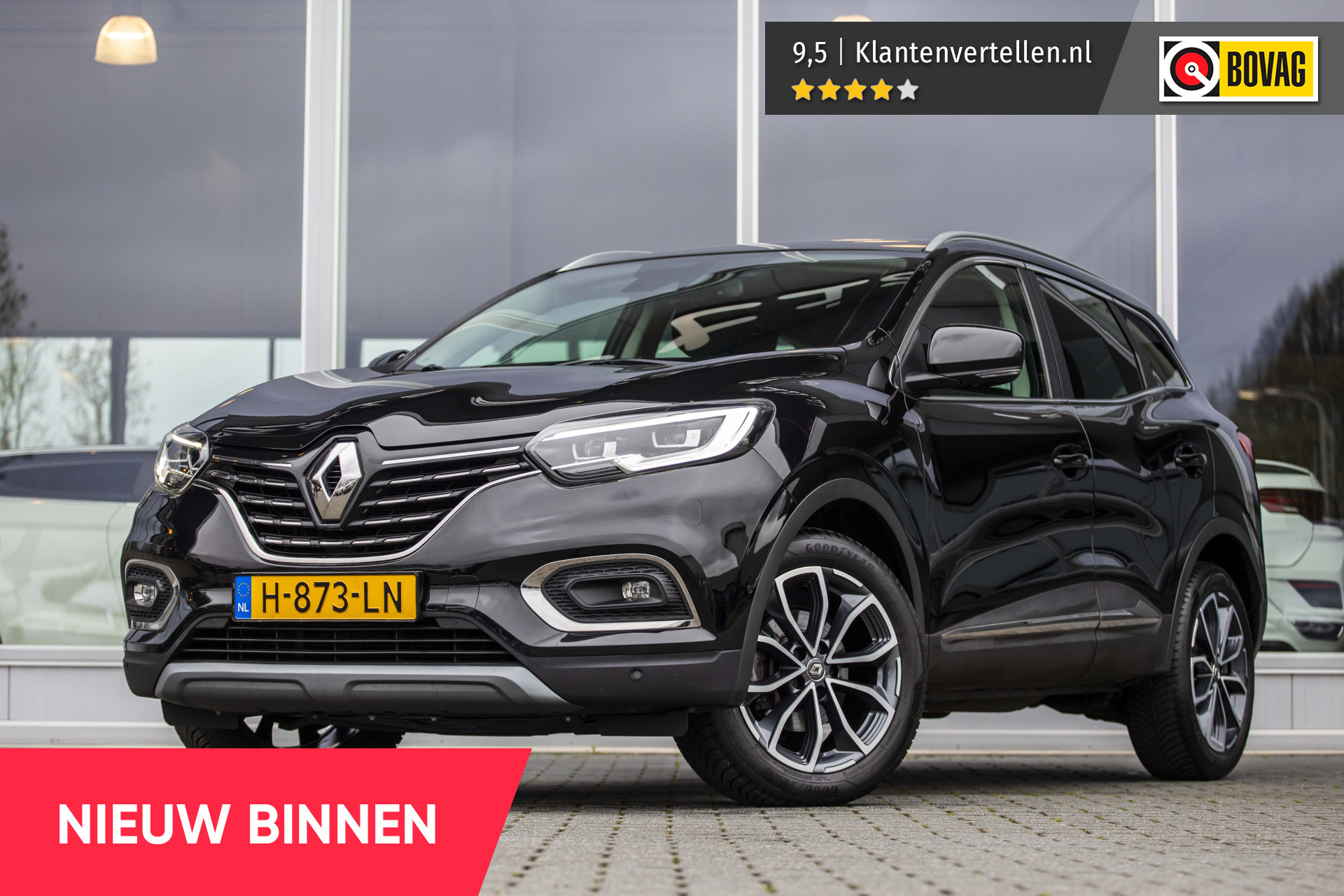 Renault Kadjar 1.3 TCe Intens | NL Auto | LED | Dodehoek | Keyless | Halfleder bij viaBOVAG.nl