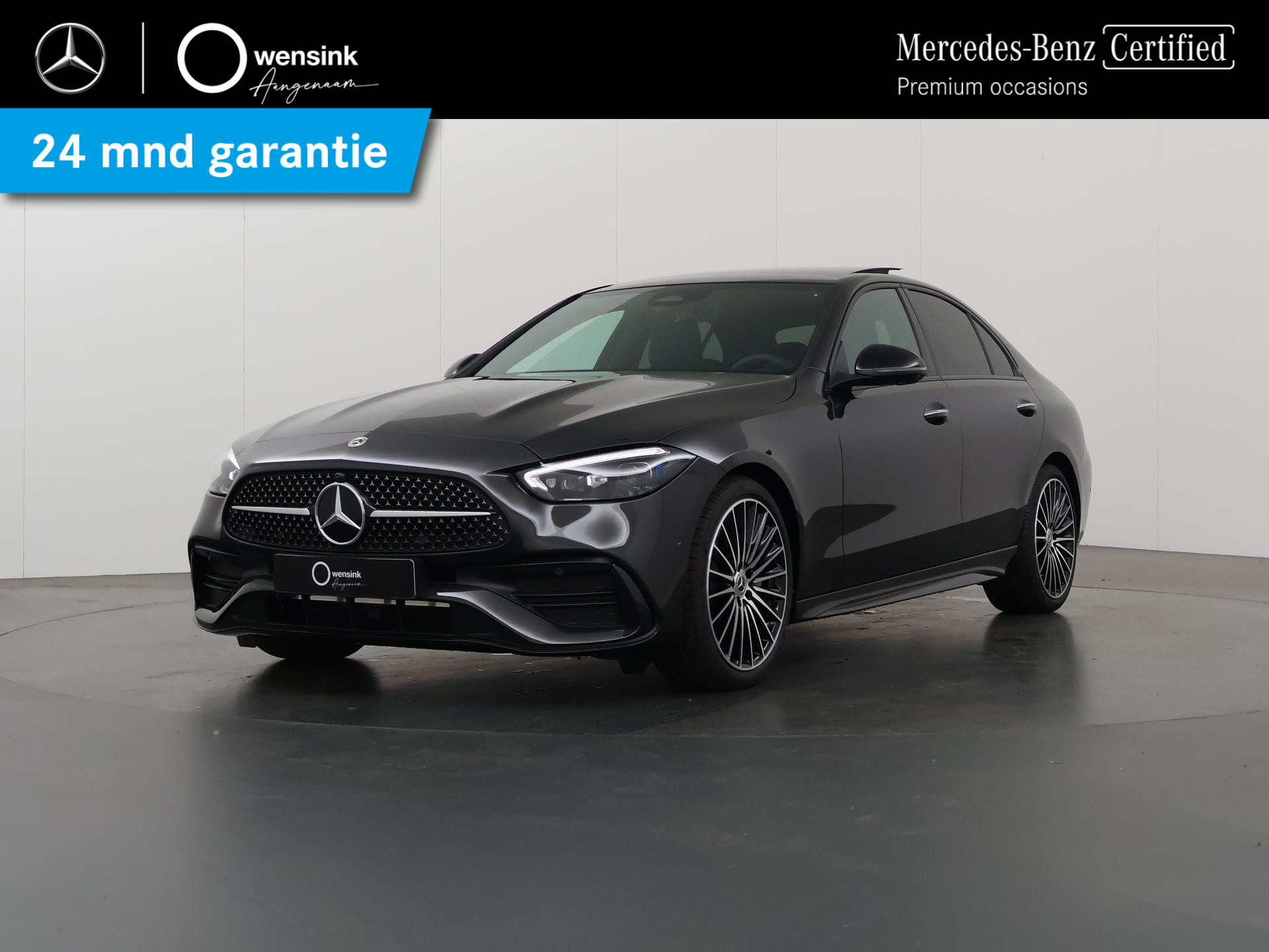 Mercedes-Benz C-klasse 180 AMG Line Premium Pack | Panorama Schuifdak | Memory Stoelen | 360 Camera | Augmented Reality | Night pakket