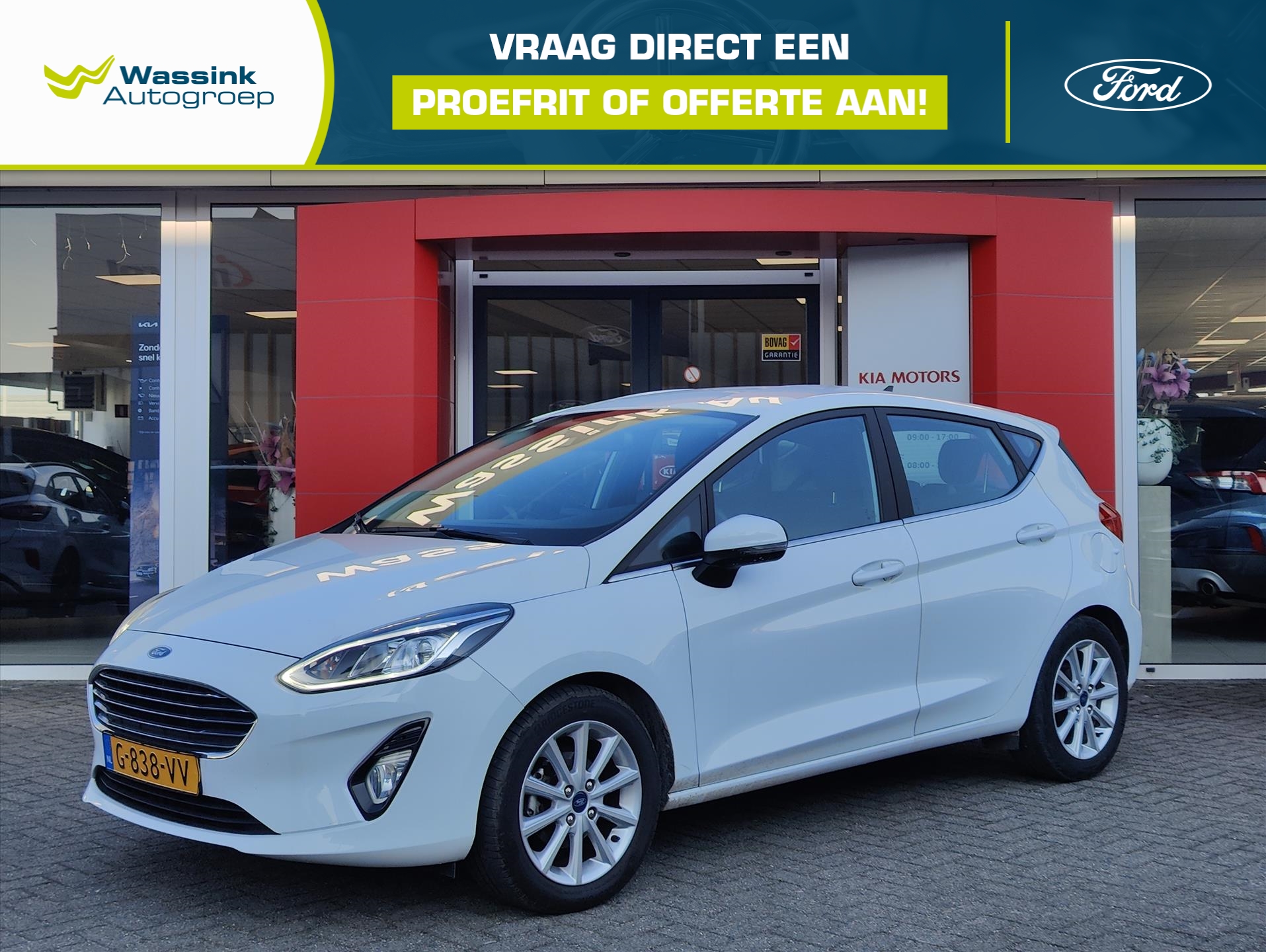 FORD Fiesta 1.0 EcoBoost 95pk 5dr Titanium | Navigatie | Airco | Cruise Control | Sensoren Achter |