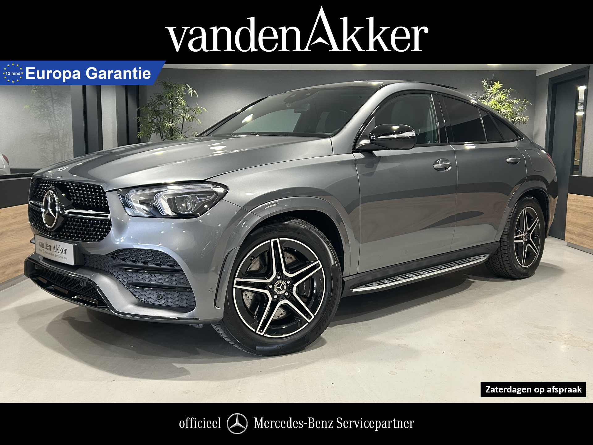 Mercedes-Benz GLE Coupé 350e AMG // Luchtvering // Burmester // Trekhaak // Headup // Distronic // Panoramadak // Leder // 360 Camera // Sfeerverl