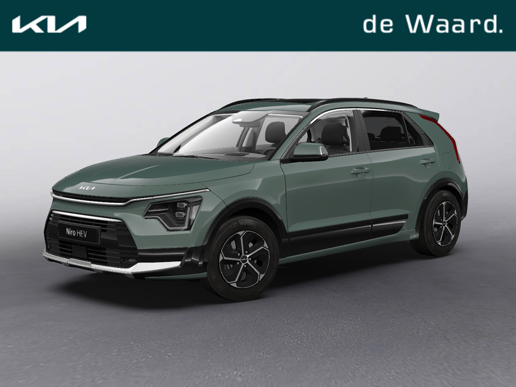 Kia Niro 1.6 GDi Hybrid DynamicPlusLine | €2.000,- korting | Lederlook bekleding | Schuif/kanteldak | Stoel- en stuurverwarming