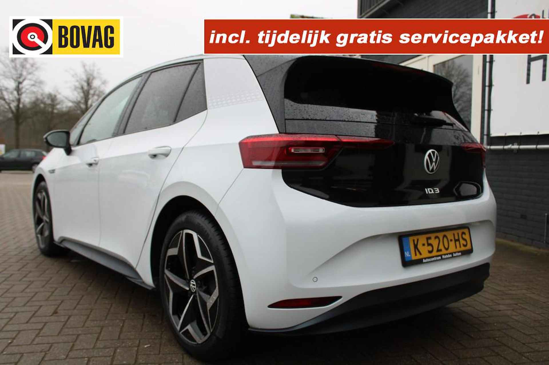 VOLKSWAGEN Id.3 FIRST PLUS 58 KWH 204 PK Navigatie Camera   White -Black - 2/39