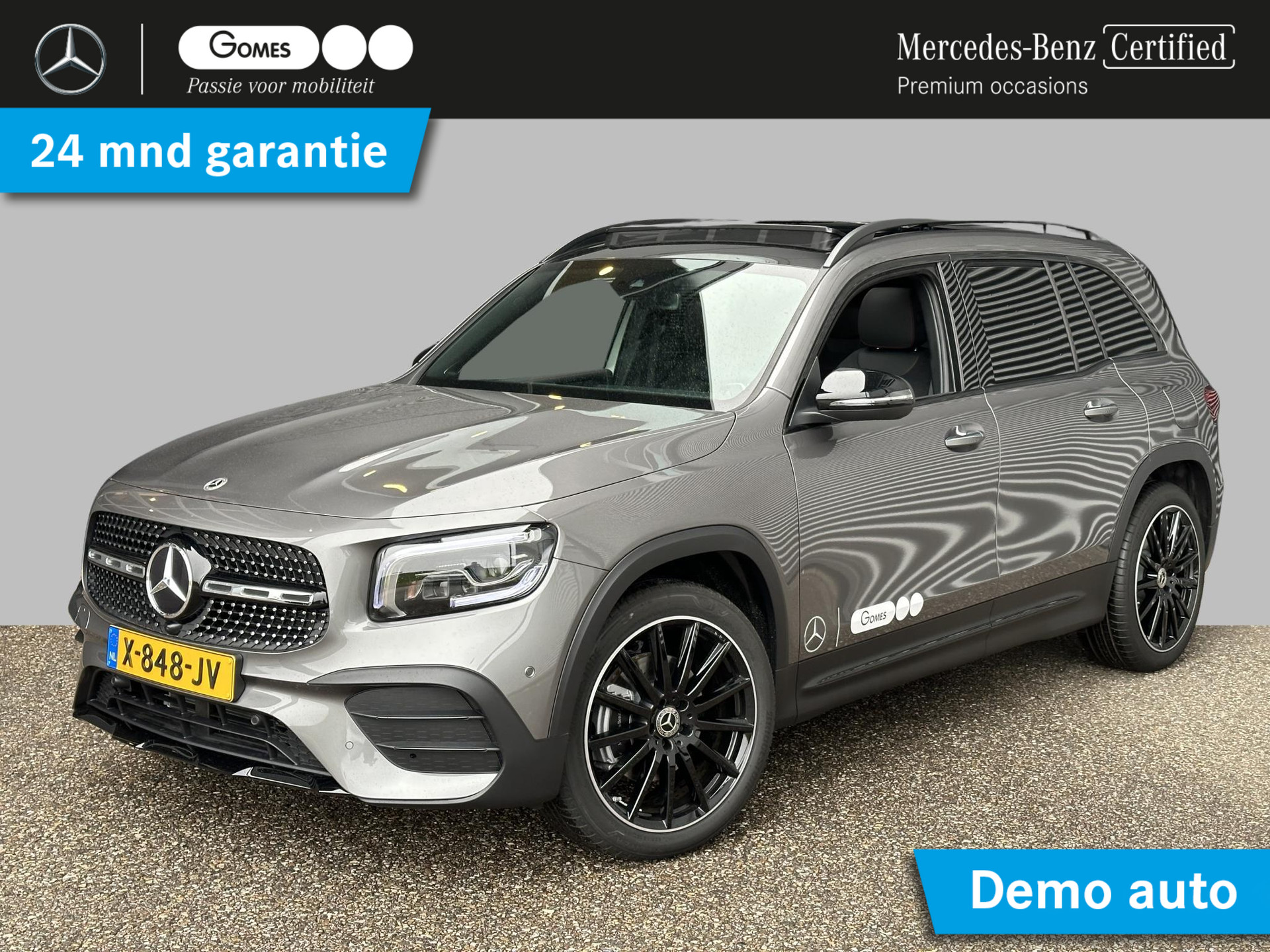 Mercedes-Benz GLB 180 AMG Line | Nightpakket | Panoramadak | Achteruitrijcamera | Stoelverwarming | Sfeerverlichting | Dodehoekassistent | Apple & Android Carplay bij viaBOVAG.nl